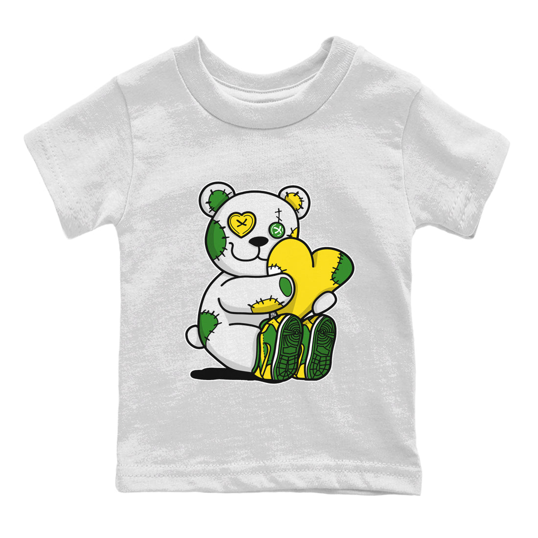 Dunk Reverse Brazil Sneaker Match Tees Hugging Bear Sneaker Tees Dunk Reverse Brazil Jordan to match sneaker T-Shirt Kids Shirts
