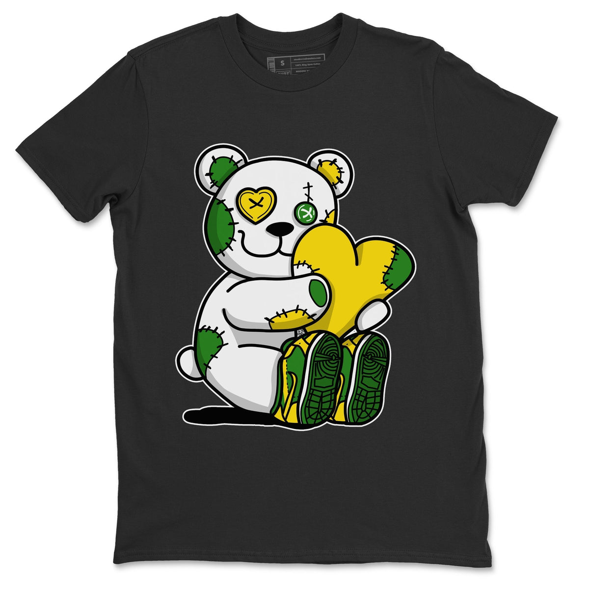 Dunk Reverse Brazil Sneaker Match Tees Hugging Bear Sneaker Tees Dunk Reverse Brazil Jordan to match sneaker T-Shirt Crew Neck Shirts
