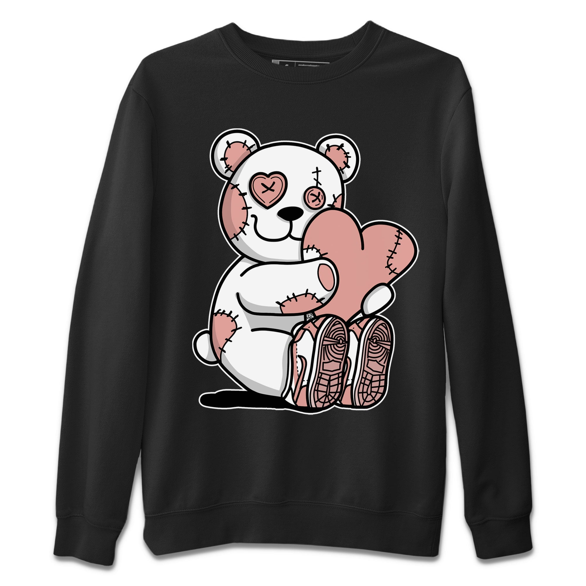 Dunk Low WMNS Rose Whisper shirt to match jordans Hugging Bear Streetwear Sneaker Shirt Dunk Rose Whisper Drip Gear Zone Sneaker Matching Clothing Casual Unisex shirts Black 2 T-Shirt
