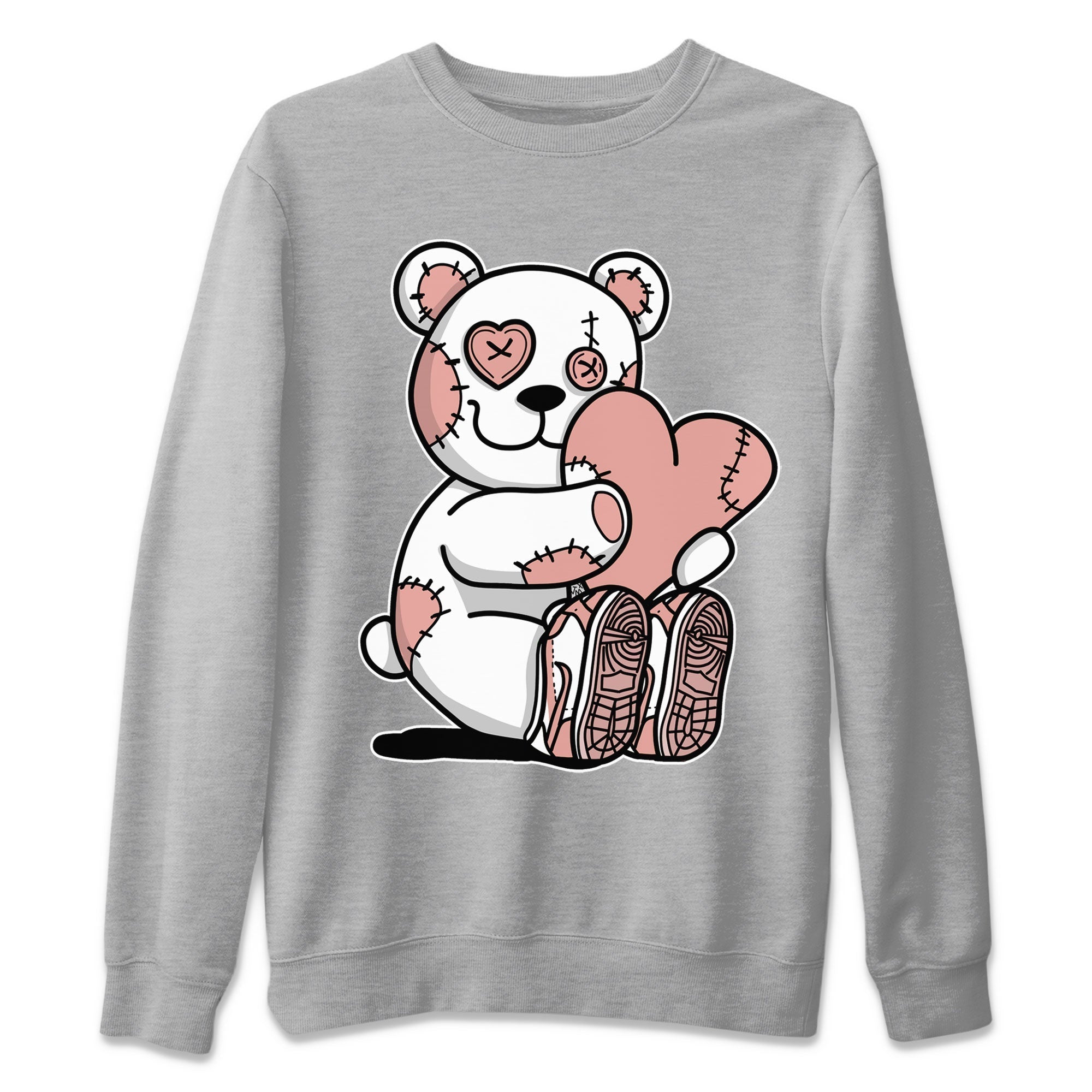Dunk Low WMNS Rose Whisper shirt to match jordans Hugging Bear Streetwear Sneaker Shirt Dunk Rose Whisper Drip Gear Zone Sneaker Matching Clothing Casual Unisex shirts Heather Grey 2 T-Shirt