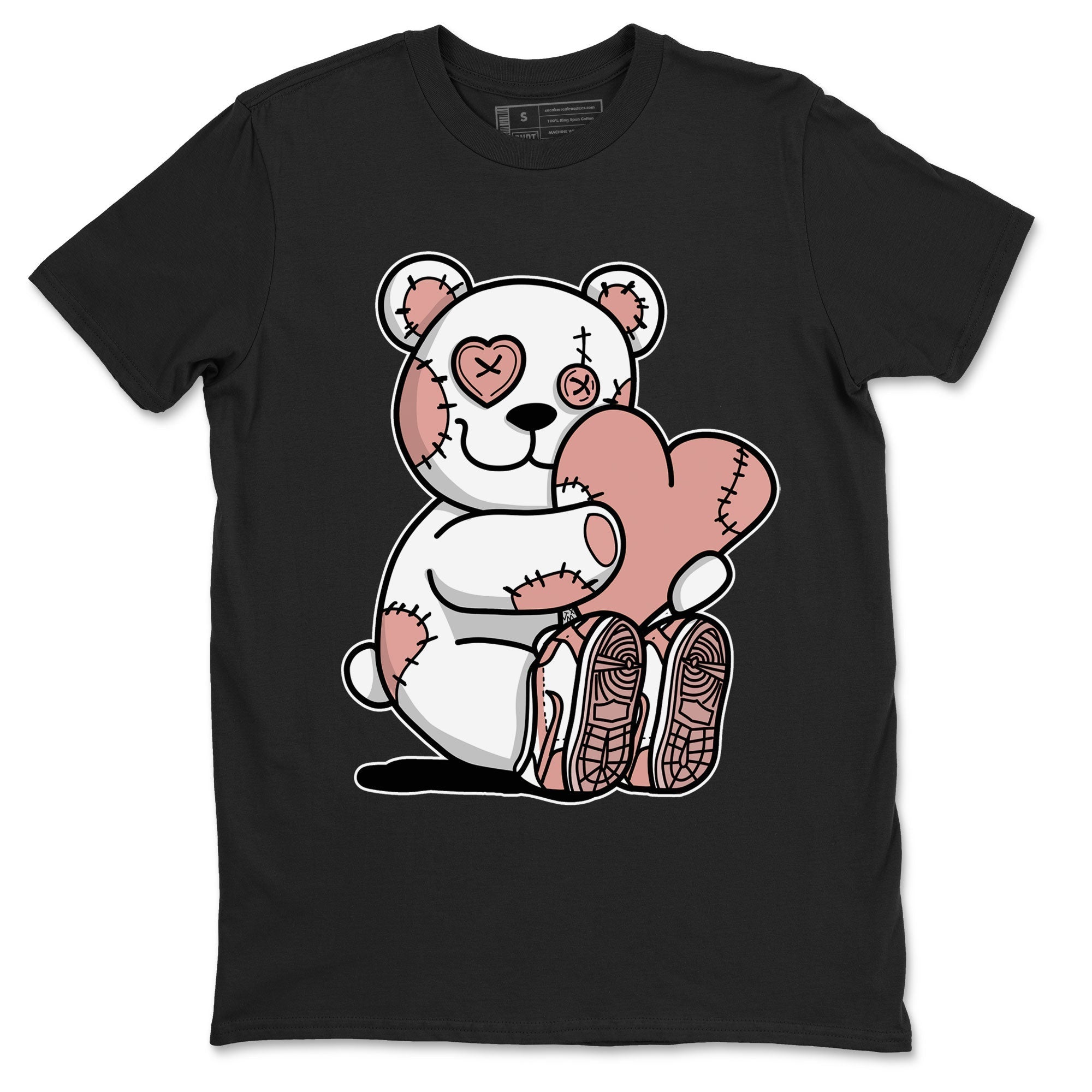 Dunk Low WMNS Rose Whisper shirt to match jordans Hugging Bear Streetwear Sneaker Shirt Dunk Rose Whisper Drip Gear Zone Sneaker Matching Clothing Casual Unisex shirts Black 2 T-Shirt