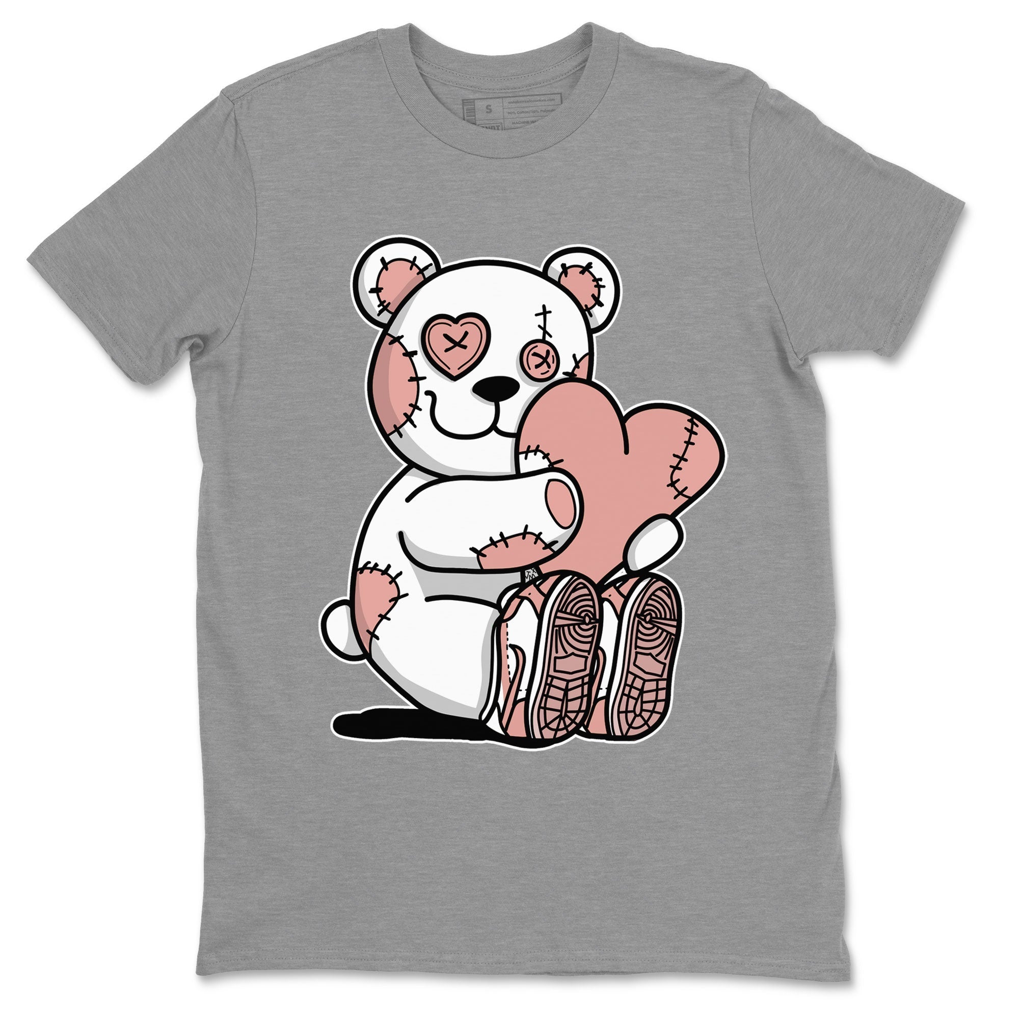 Dunk Low WMNS Rose Whisper shirt to match jordans Hugging Bear Streetwear Sneaker Shirt Dunk Rose Whisper Drip Gear Zone Sneaker Matching Clothing Casual Unisex shirts Heather Grey 2 T-Shirt