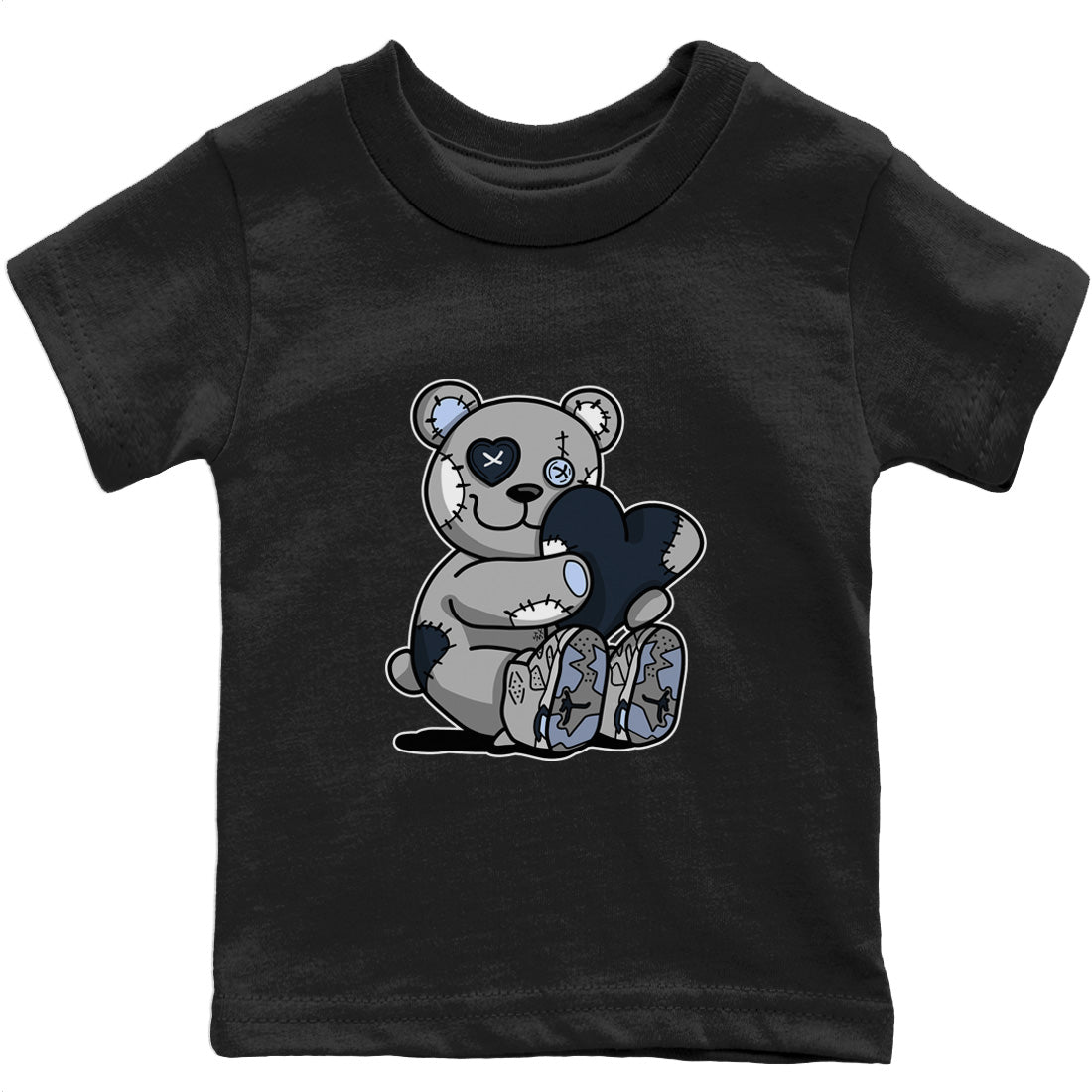 Jordan 6 Georgetown Sneaker Matching T-Shirt Hugging Bear Sneaker Tees Jordan 6 Georgetown Sneaker Release Tees Kids Shirts