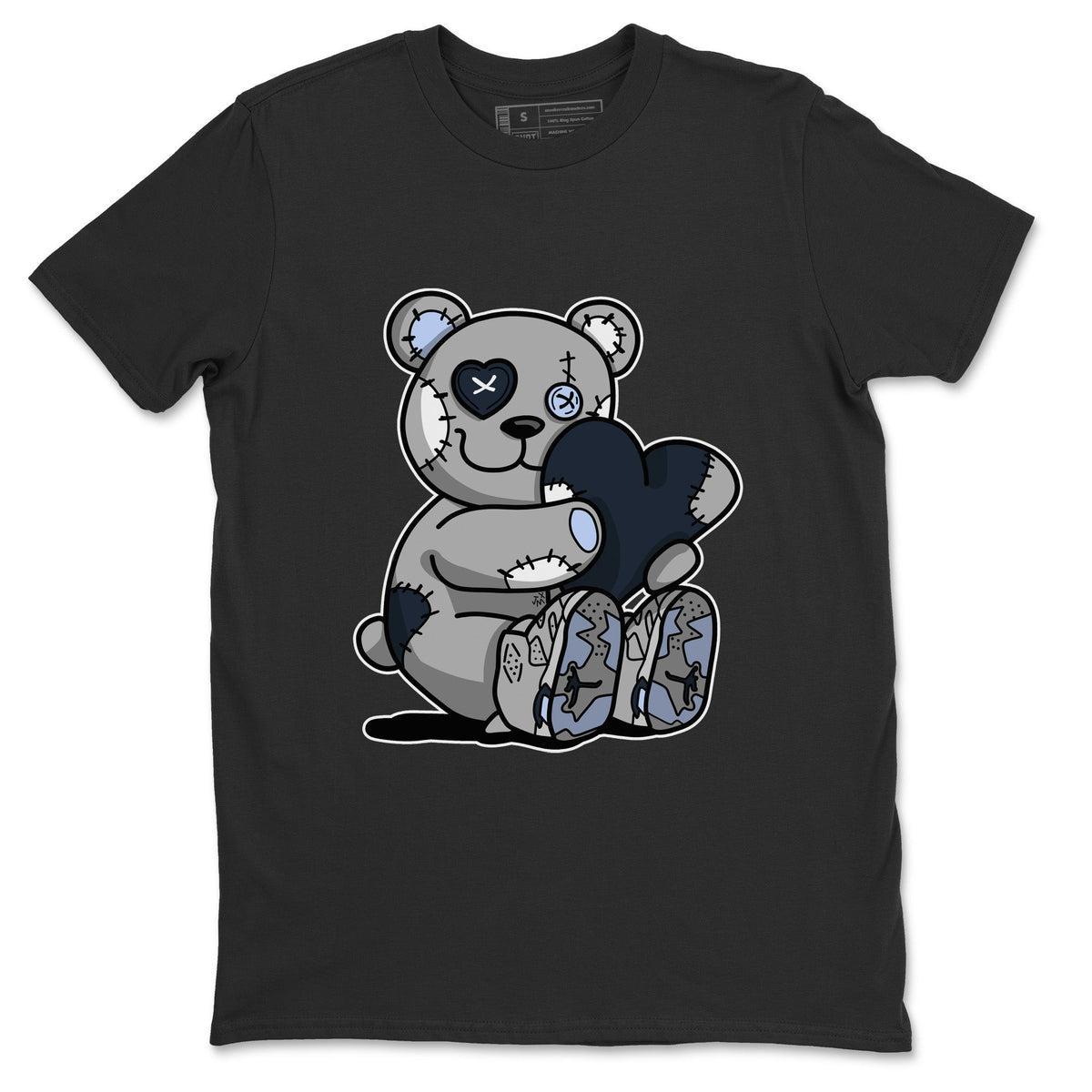 Jordan 6 Georgetown Sneaker Matching T-Shirt Hugging Bear Sneaker Tees Jordan 6 Georgetown Sneaker Release Tees Crew Neck Tees