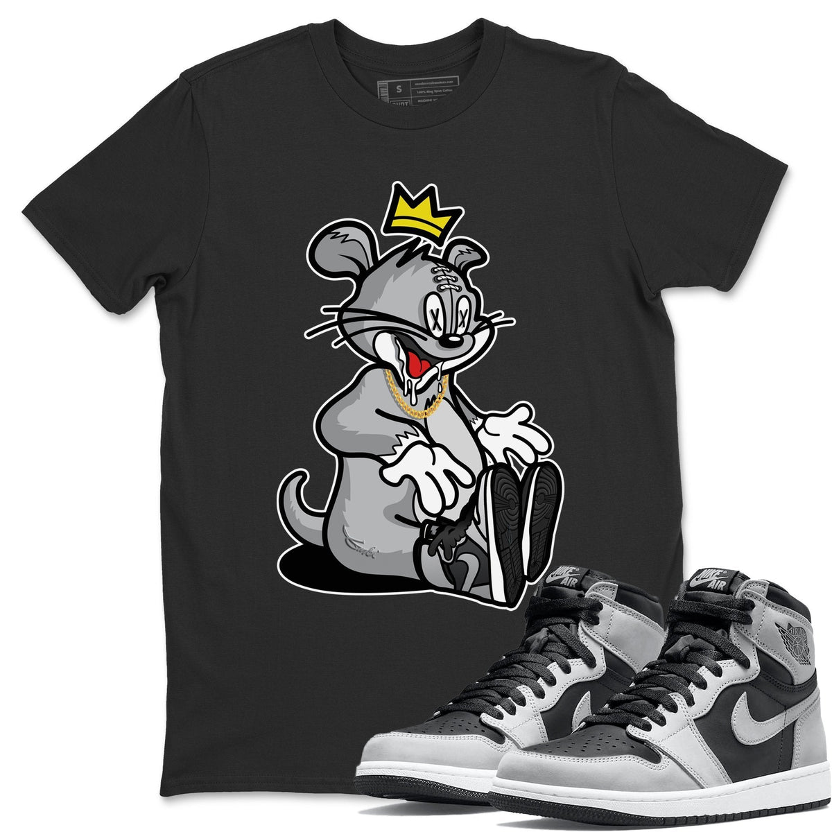 Jordan 1 Shadow 2.0 Shirt To Match Jordans Hungry Cat Sneaker Tees Jordan 1 Shadow 2.0 Drip Gear Zone Sneaker Matching Clothing Unisex Shirts