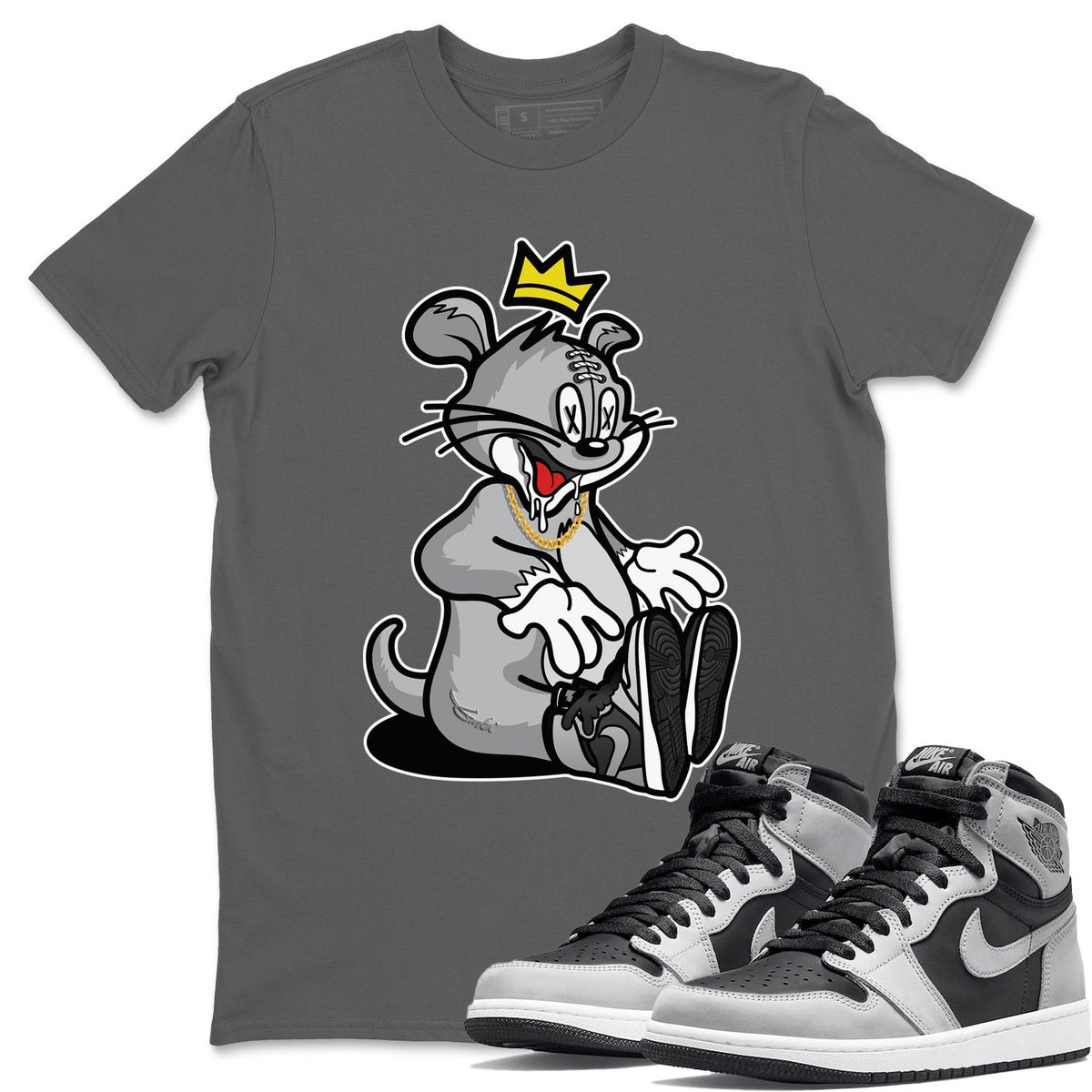 Jordan 1 Shadow 2.0 Shirt To Match Jordans Hungry Cat Sneaker Tees Jordan 1 Shadow 2.0 Drip Gear Zone Sneaker Matching Clothing Unisex Shirts