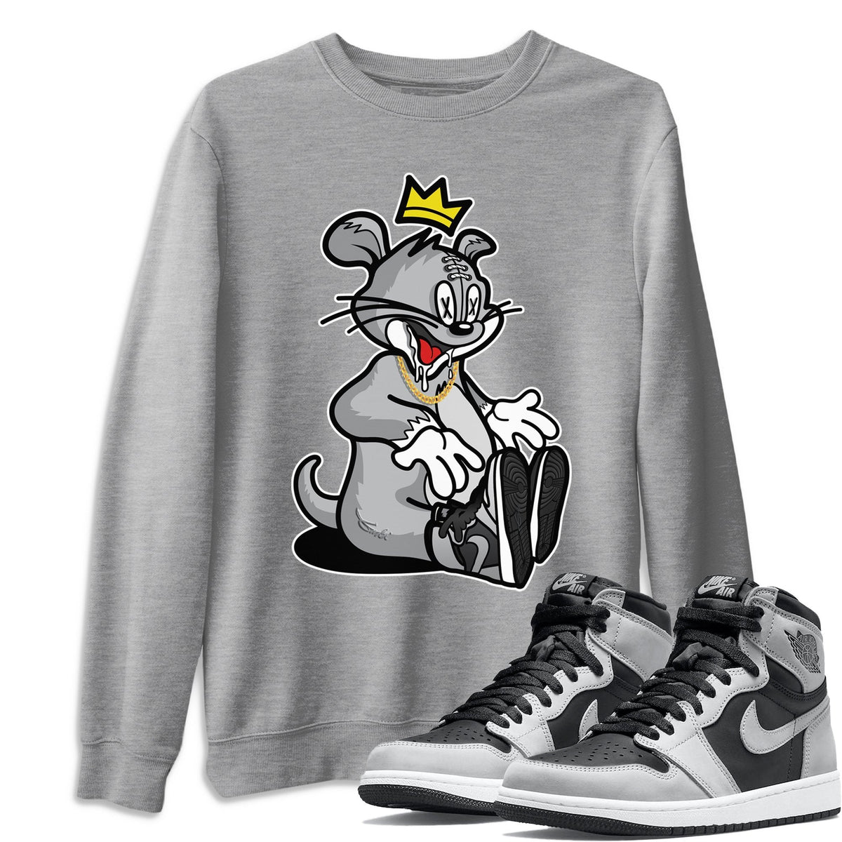 Jordan 1 Shadow 2.0 Shirt To Match Jordans Hungry Cat Sneaker Tees Jordan 1 Shadow 2.0 Drip Gear Zone Sneaker Matching Clothing Unisex Shirts
