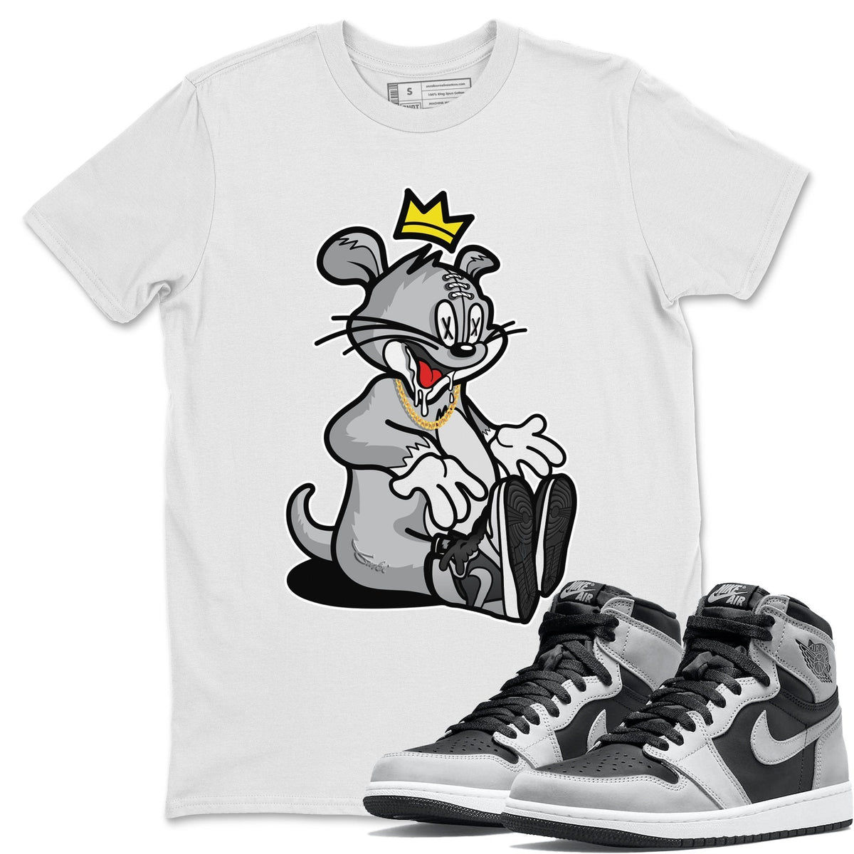 Jordan 1 Shadow 2.0 Shirt To Match Jordans Hungry Cat Sneaker Tees Jordan 1 Shadow 2.0 Drip Gear Zone Sneaker Matching Clothing Unisex Shirts