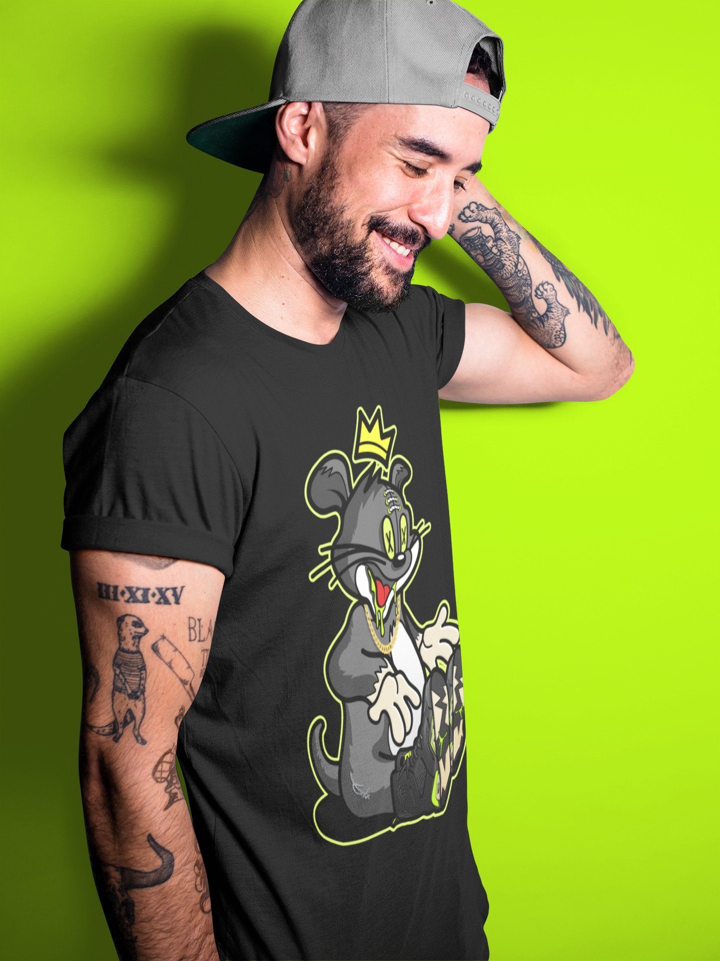 Jordan 6 Electric Green Shirt To Match Jordans Hungry Cat Sneaker Tees Jordan 6 Electric Green Drip Gear Zone Sneaker Matching Clothing Unisex Shirts