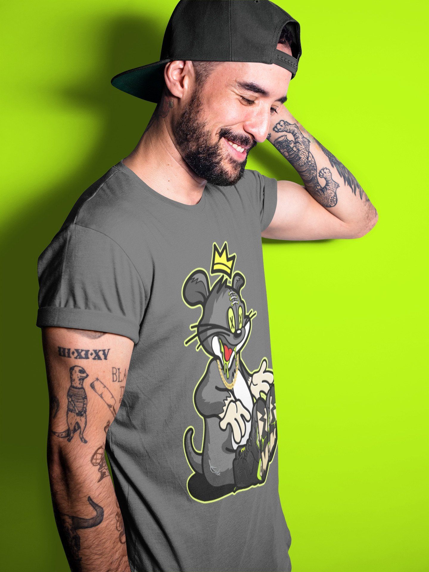 Jordan 6 Electric Green Shirt To Match Jordans Hungry Cat Sneaker Tees Jordan 6 Electric Green Drip Gear Zone Sneaker Matching Clothing Unisex Shirts