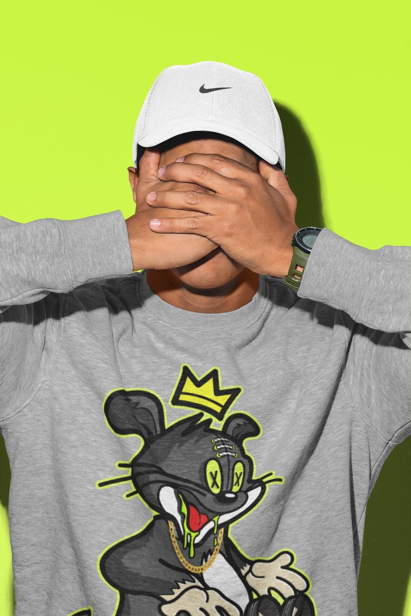 Jordan 6 Electric Green Shirt To Match Jordans Hungry Cat Sneaker Tees Jordan 6 Electric Green Drip Gear Zone Sneaker Matching Clothing Unisex Shirts