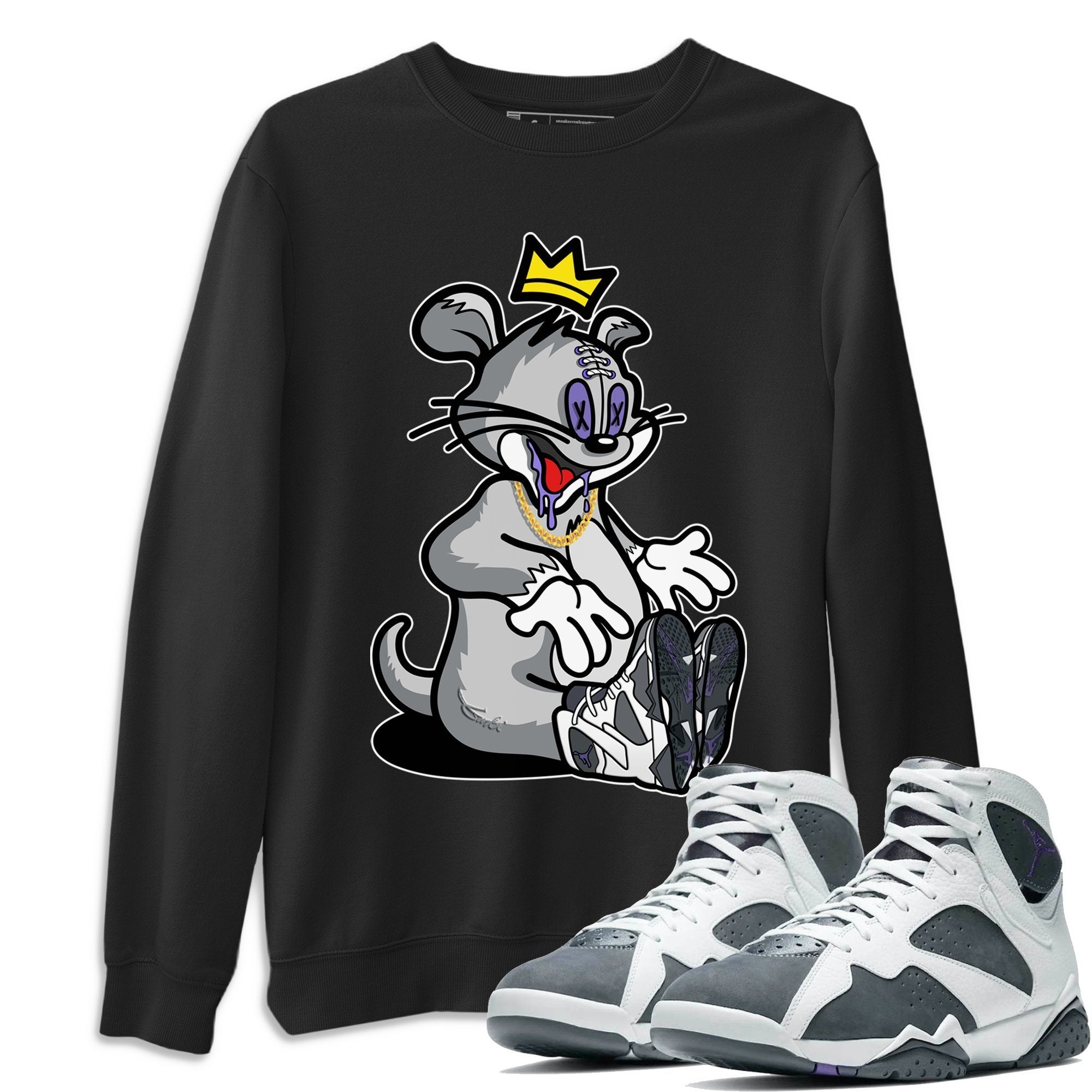 Jordan 7 Flint Shirt To Match Jordans Hungry Cat Sneaker Tees Jordan 7 Flint Drip Gear Zone Sneaker Matching Clothing Unisex Shirts