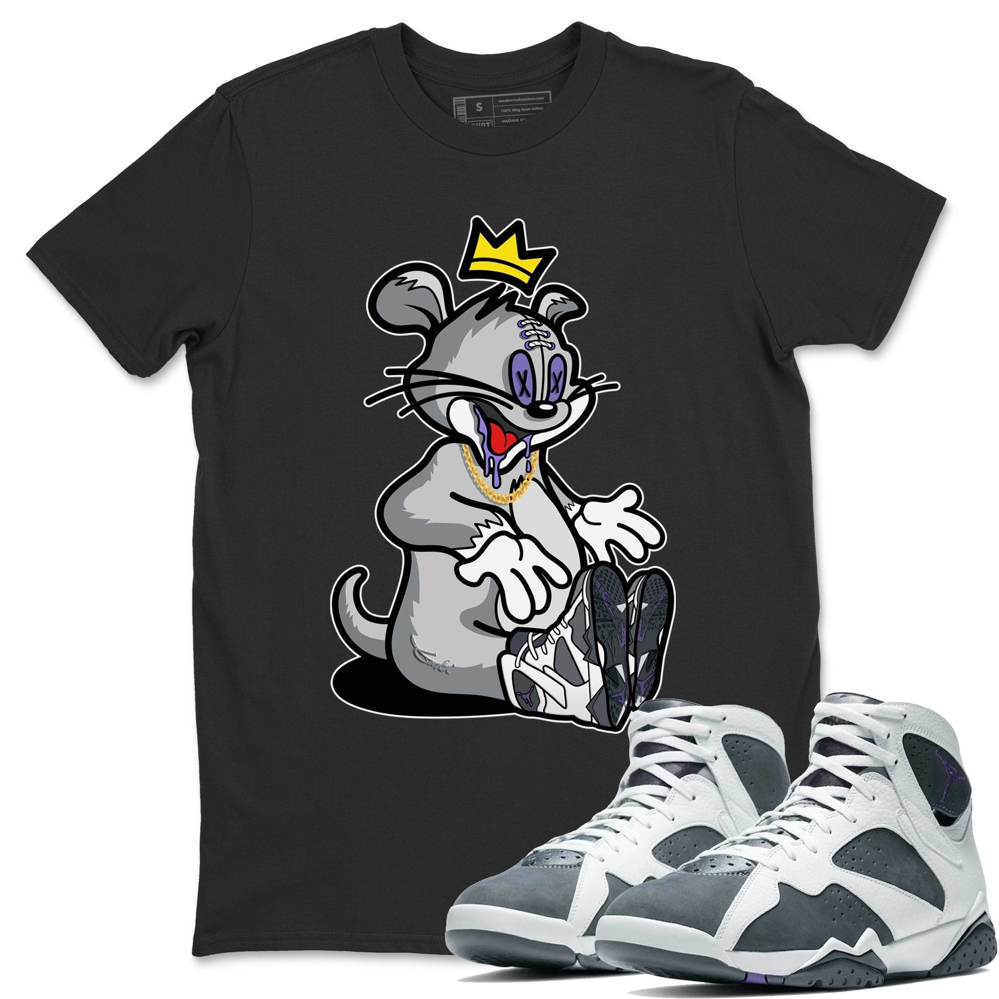 Jordan 7 Flint Shirt To Match Jordans Hungry Cat Sneaker Tees Jordan 7 Flint Drip Gear Zone Sneaker Matching Clothing Unisex Shirts