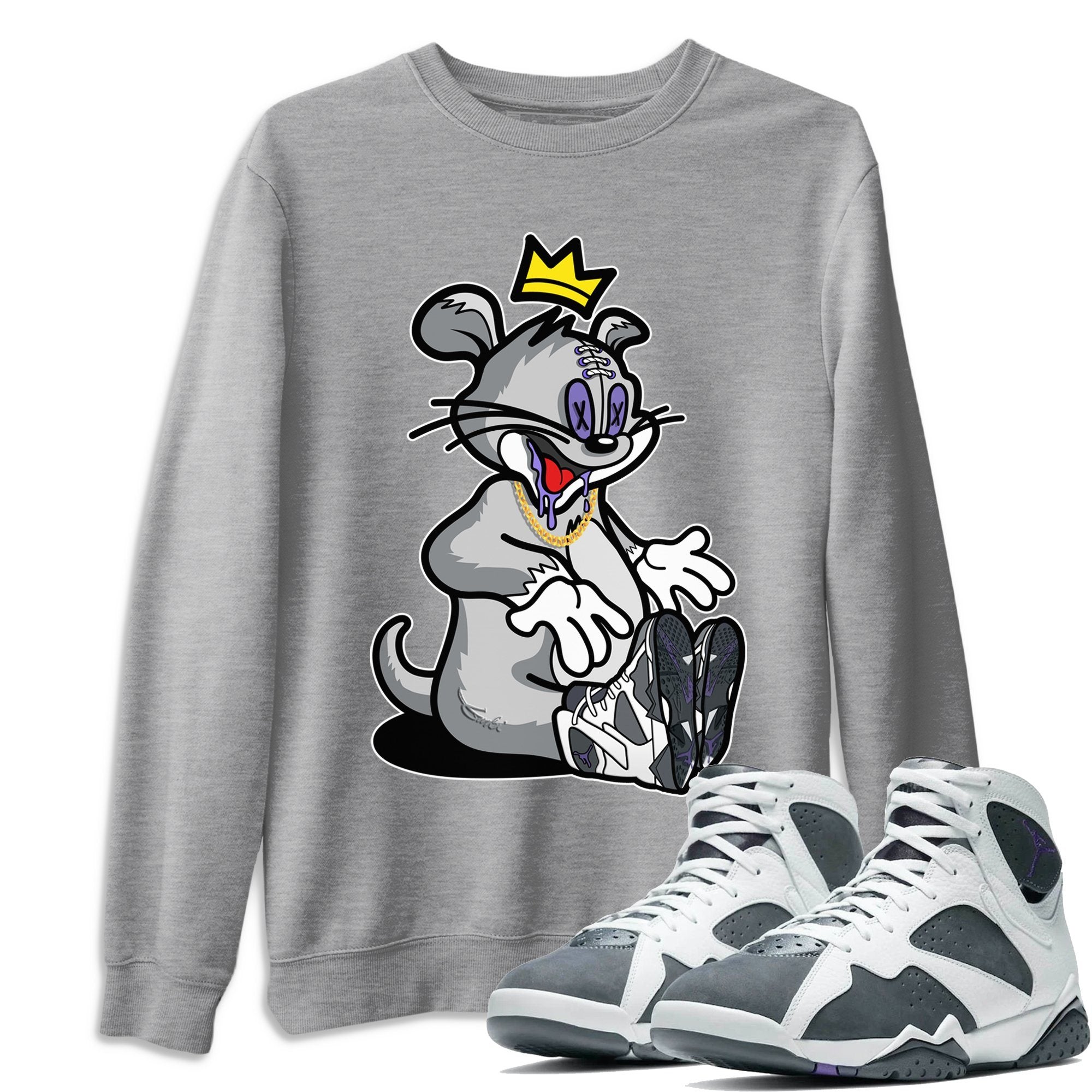 Jordan 7 Flint Shirt To Match Jordans Hungry Cat Sneaker Tees Jordan 7 Flint Drip Gear Zone Sneaker Matching Clothing Unisex Shirts