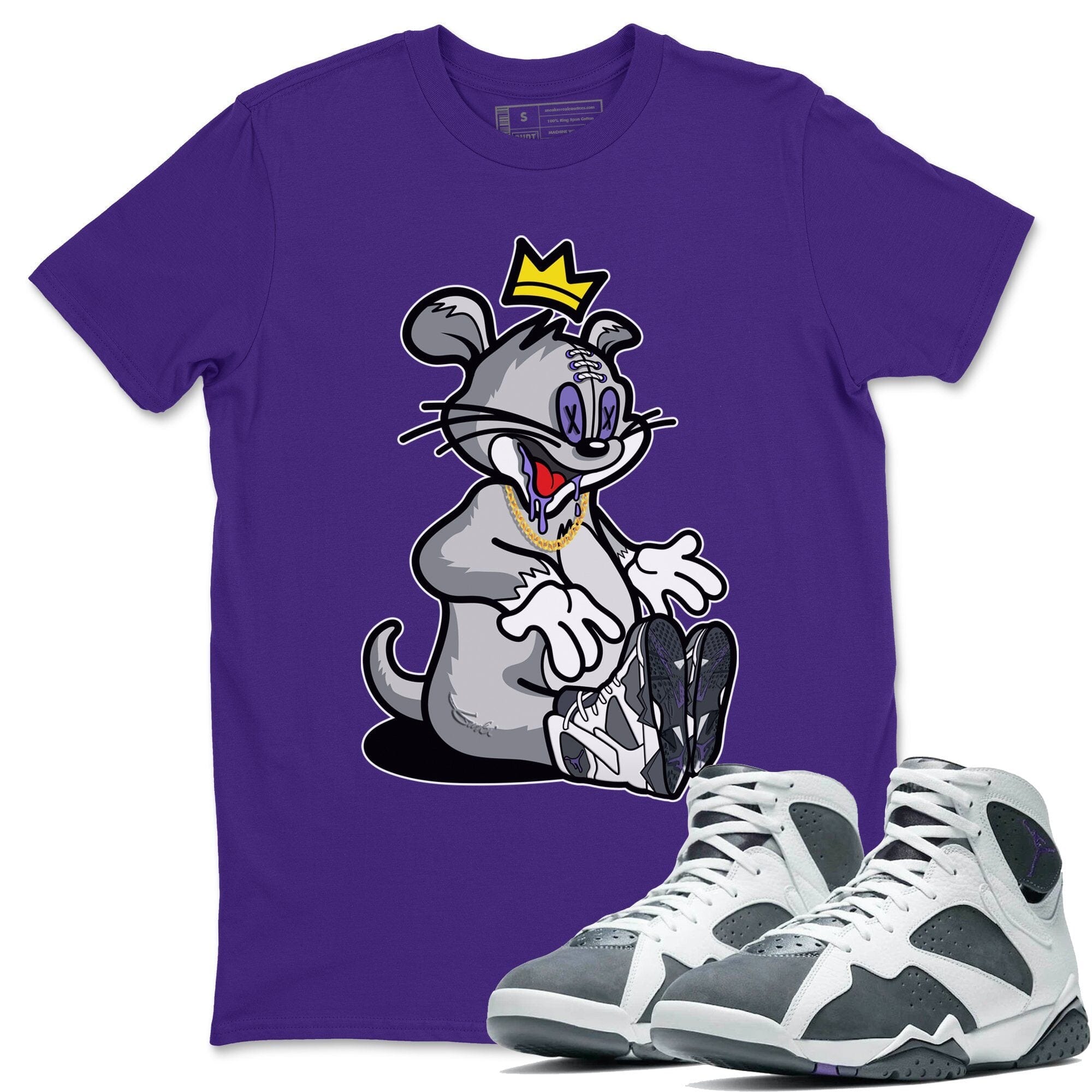 Jordan 7 Flint Shirt To Match Jordans Hungry Cat Sneaker Tees Jordan 7 Flint Drip Gear Zone Sneaker Matching Clothing Unisex Shirts