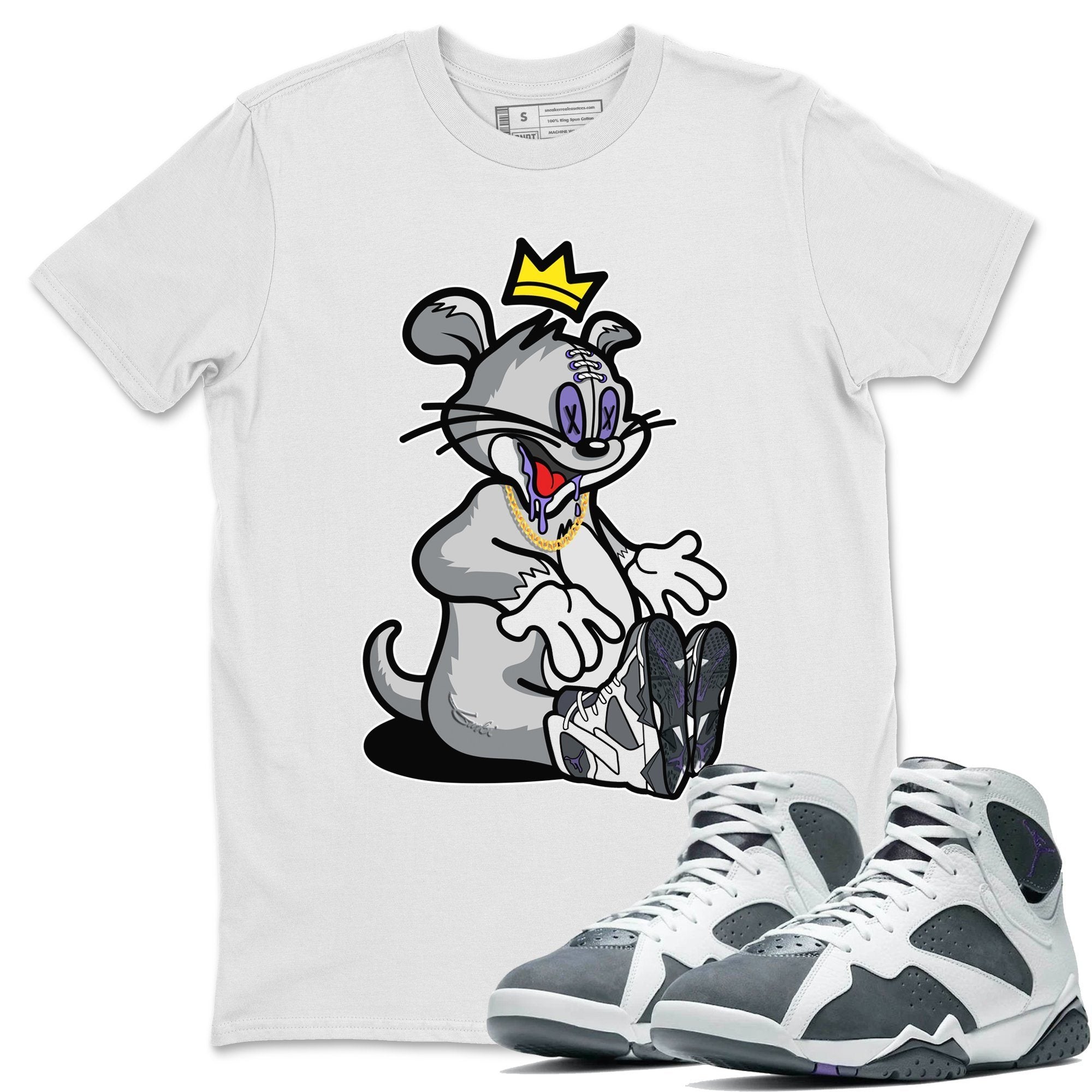 Jordan 7 Flint Shirt To Match Jordans Hungry Cat Sneaker Tees Jordan 7 Flint Drip Gear Zone Sneaker Matching Clothing Unisex Shirts