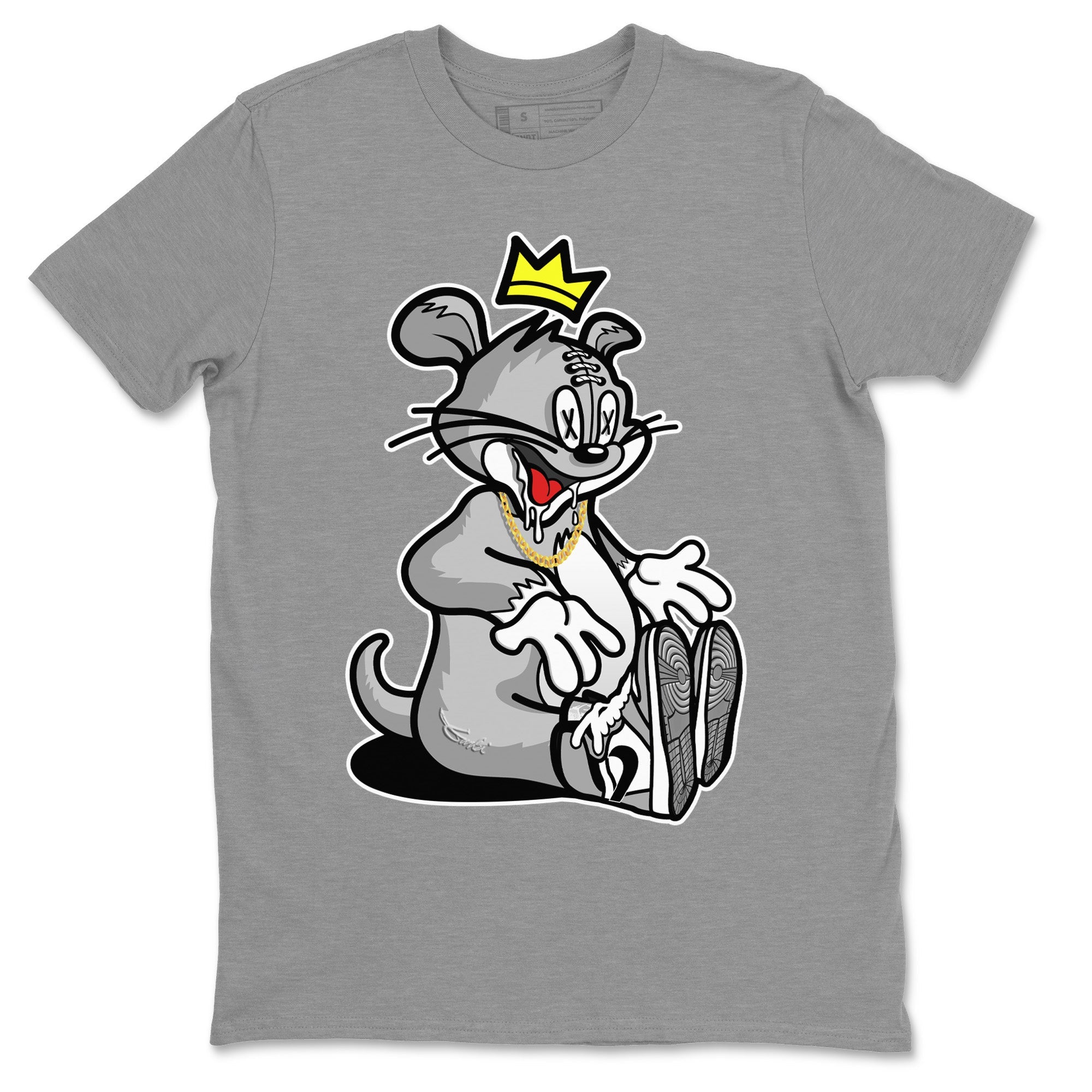 Jordan 1 Light Smoke Grey Sneaker Matching T-Shirt Hungry Cat Sneaker Tees Jordan 1 Light Smoke Grey Sneaker Release Tees Crew Neck Tees