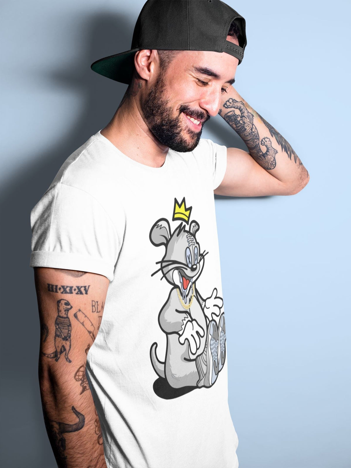 Jordan 11 Cool Grey Sneaker Matching T-Shirt Hungry Cat Sneaker Tees Jordan 11 Cool Grey Sneaker Release Tees Crew Neck Tees