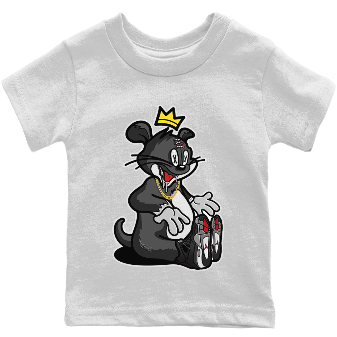 Jordan 4 Black Canvas Sneaker Matching T-Shirt Hungry Cat Sneaker Tees Jordan 4 Black Canvas Sneaker Release Tees Kids Shirts