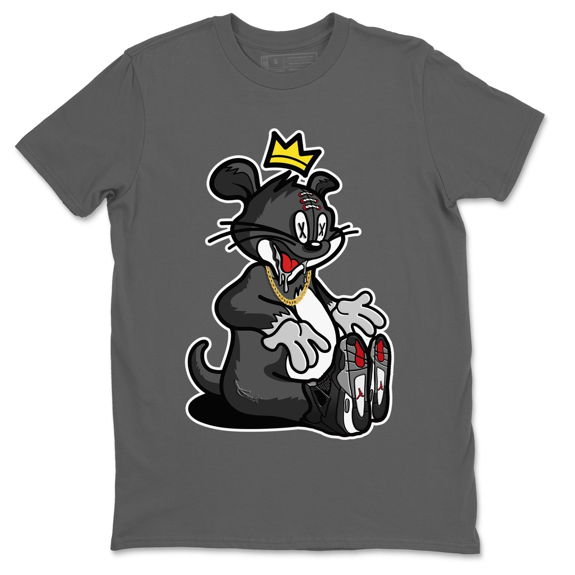 Jordan 4 Black Canvas Sneaker Matching T-Shirt Hungry Cat Sneaker Tees Jordan 4 Black Canvas Sneaker Release Tees Crew Neck Tees