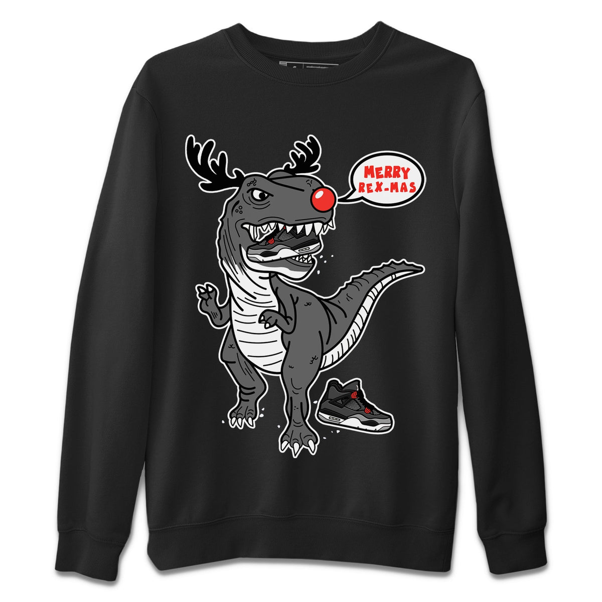 Jordan 4 Infrared Sneaker Matching T-Shirt Hungry Dino Sneaker Tees Jordan 4 Infrared Sneaker Release Tees Crew Neck Tees
