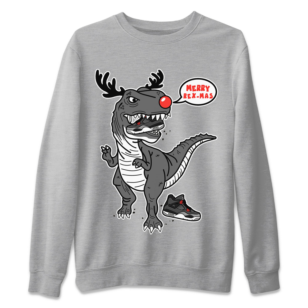 Jordan 4 Infrared Sneaker Matching T-Shirt Hungry Dino Sneaker Tees Jordan 4 Infrared Sneaker Release Tees Crew Neck Tees