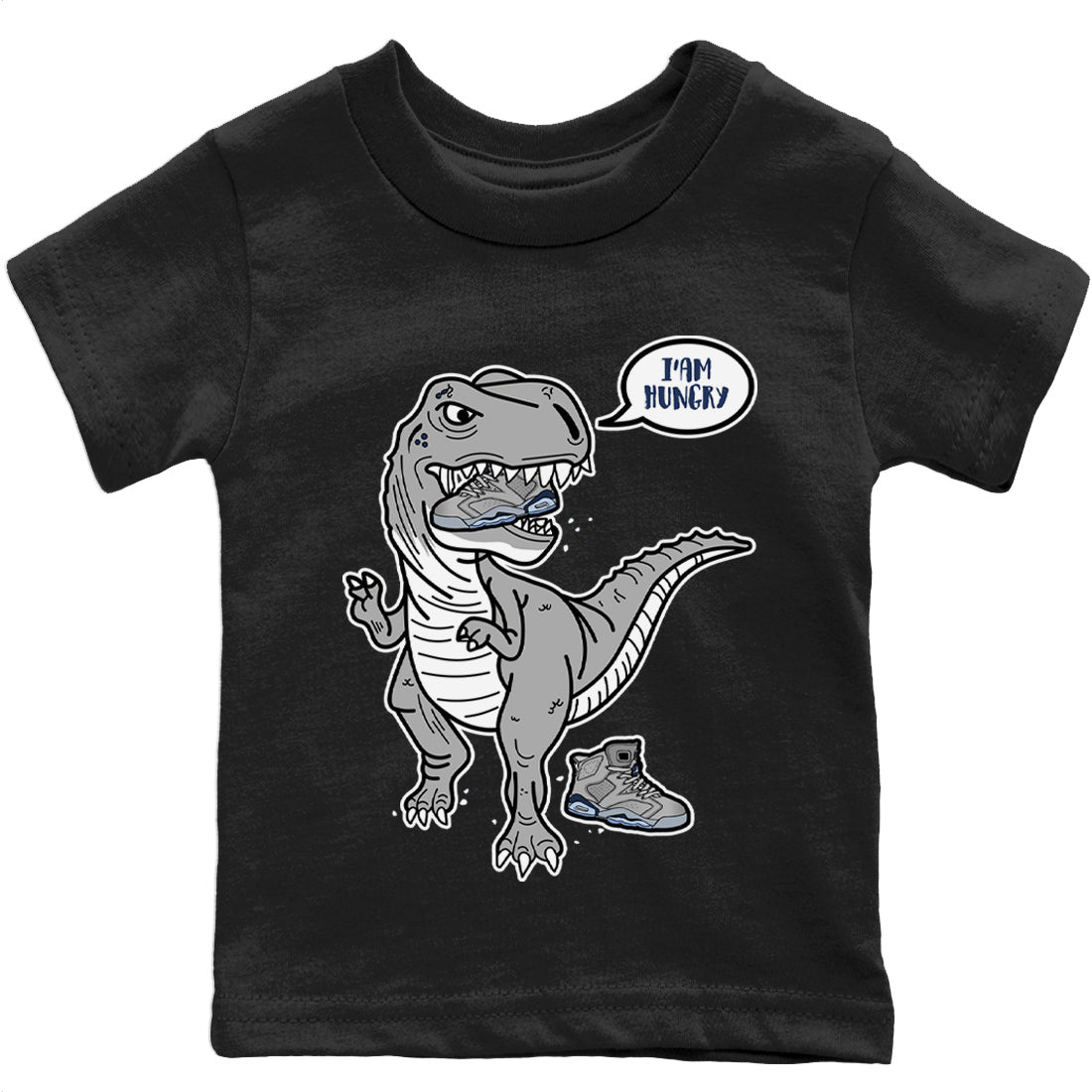 Jordan 6 Georgetown Sneaker Matching T-Shirt Hungry Dino Sneaker Tees Jordan 6 Georgetown Sneaker Release Tees Kids Shirts