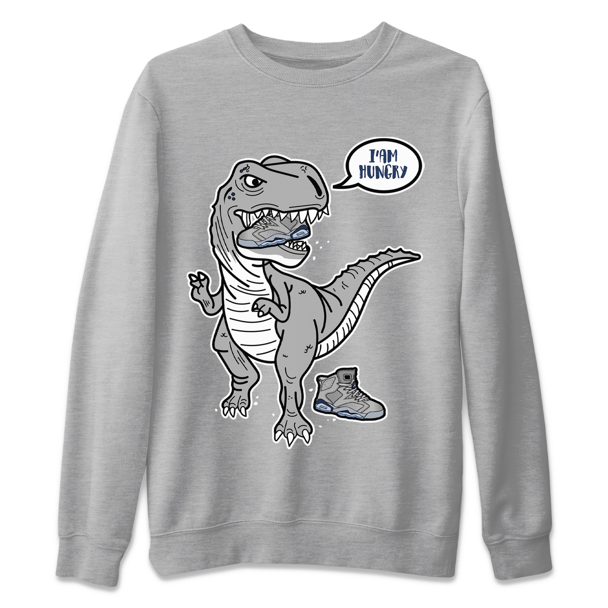 Jordan 6 Georgetown Shirt To Match Jordans Hungry Dino Sneaker Tees Jordan 6 Georgetown Drip Gear Zone Sneaker Matching Clothing Unisex Shirts