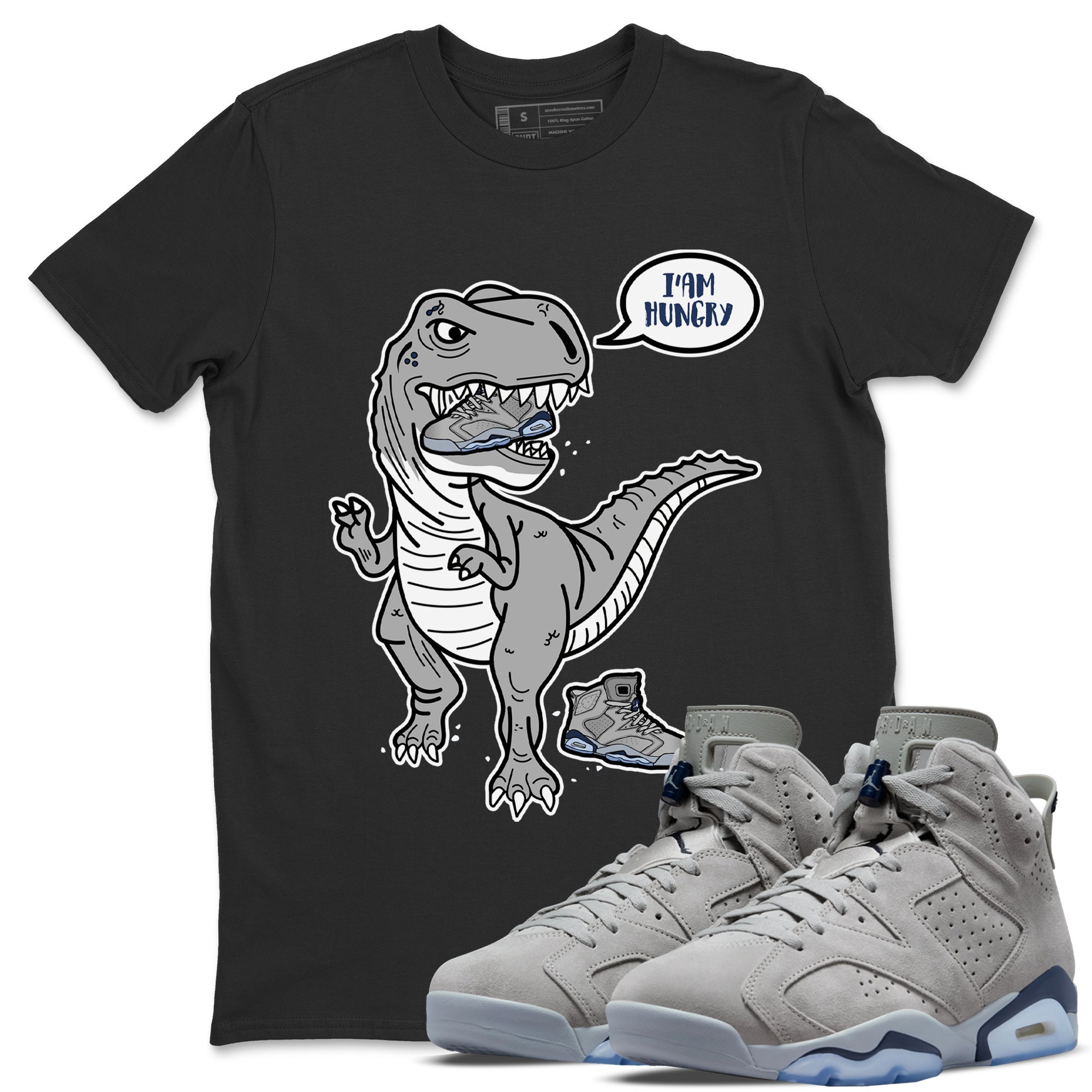 Jordan 6 Georgetown Shirt To Match Jordans Hungry Dino Sneaker Tees Jordan 6 Georgetown Drip Gear Zone Sneaker Matching Clothing Unisex Shirts