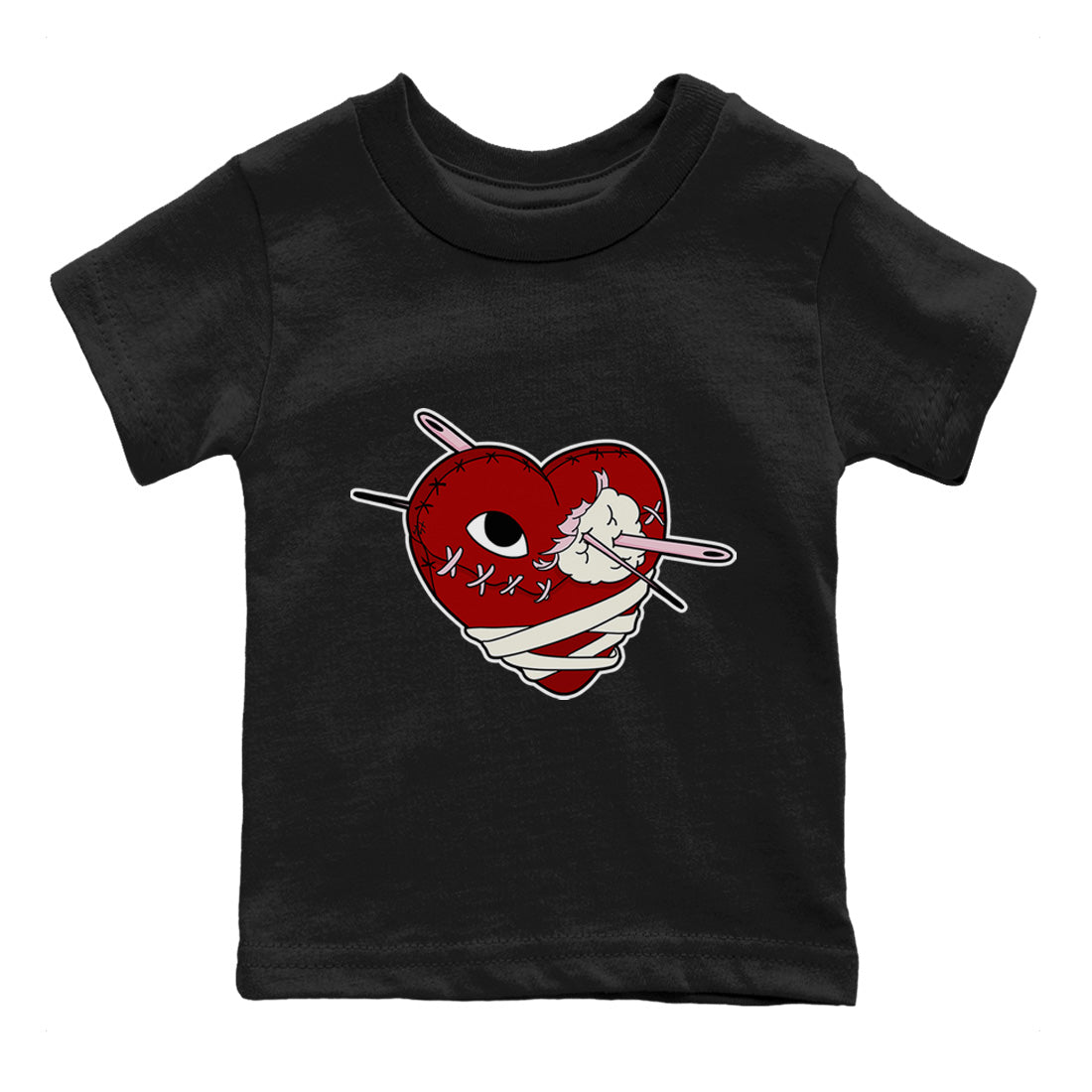 Air Force 1 Valentines Day Sneaker Match Tees Hurt Heart Sneaker Tees Air Force 1 Valentines Day Jordan to match sneaker T-Shirt Kids Shirts