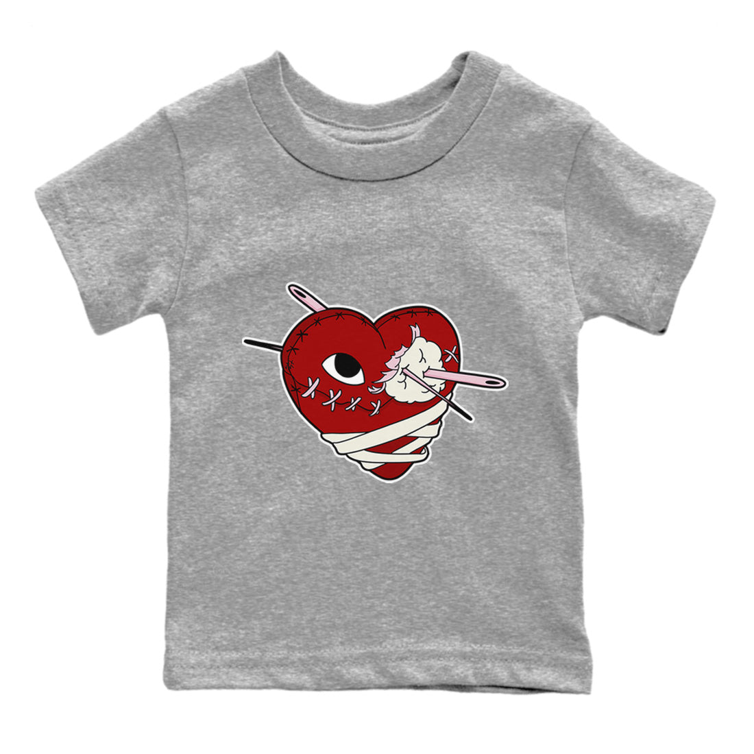 Air Force 1 Valentines Day Sneaker Match Tees Hurt Heart Sneaker Tees Air Force 1 Valentines Day Jordan to match sneaker T-Shirt Kids Shirts
