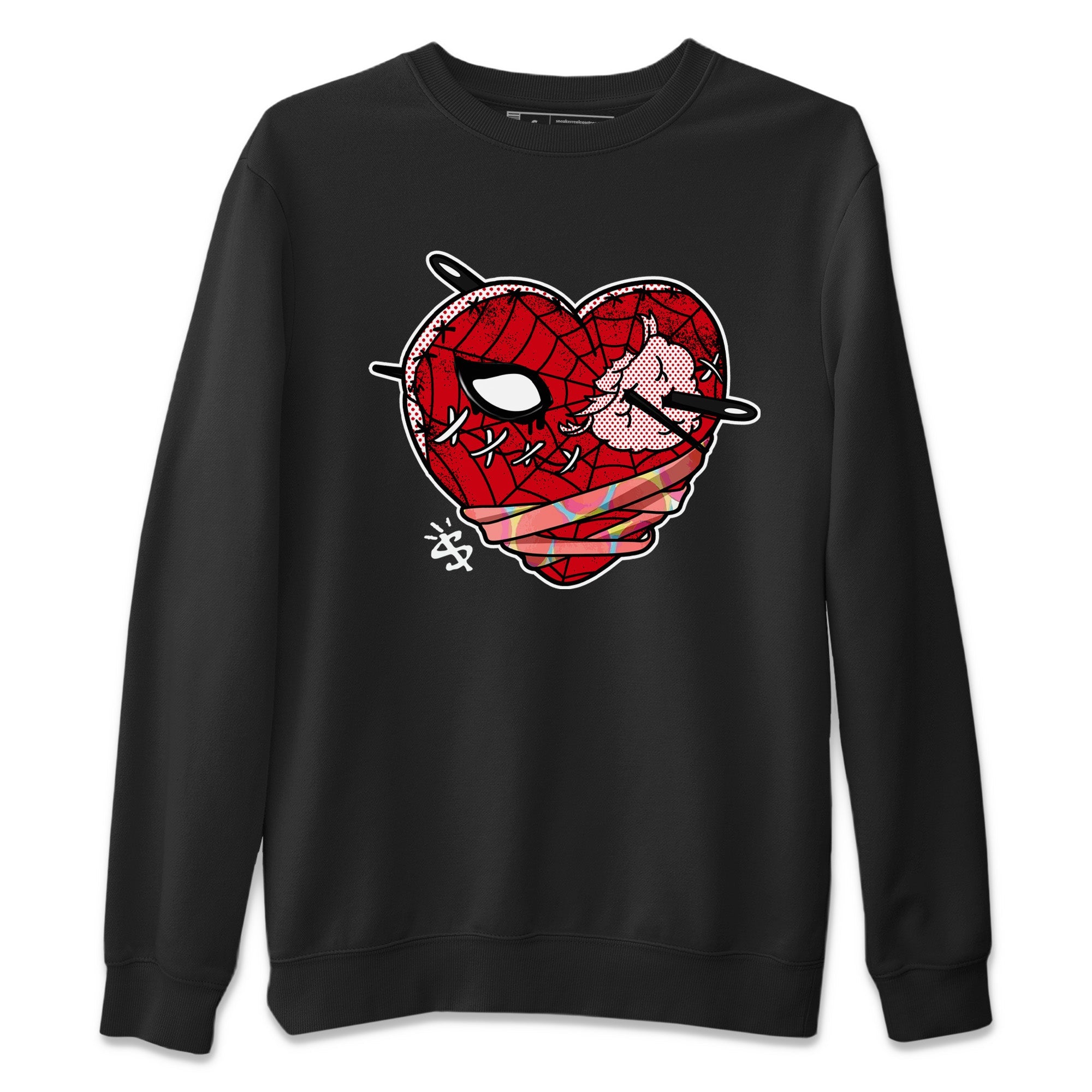 Air Jordan 1 Spider Man Sneaker Match Tees Hurt Heart Sneaker Release Tees Spider-Man: Across the Spider-Verse x Air Jordan 1 Sneaker Release Tees Unisex Shirts Black 2