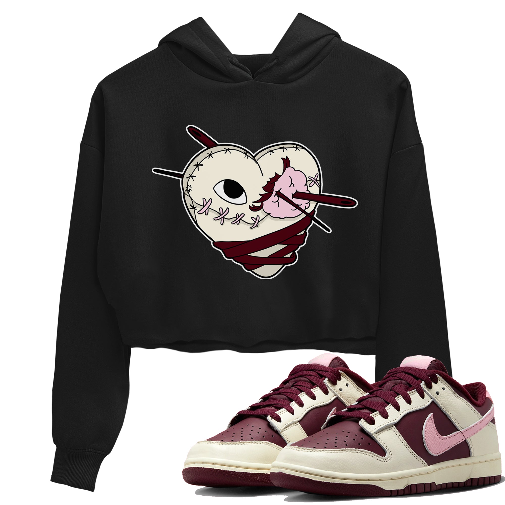 Dunk Valentines Day Sneaker Match Tees Hurt Heart Sneaker Tees Dunk Valentines Day Jordan to match sneaker T-Shirt Women's Shirts