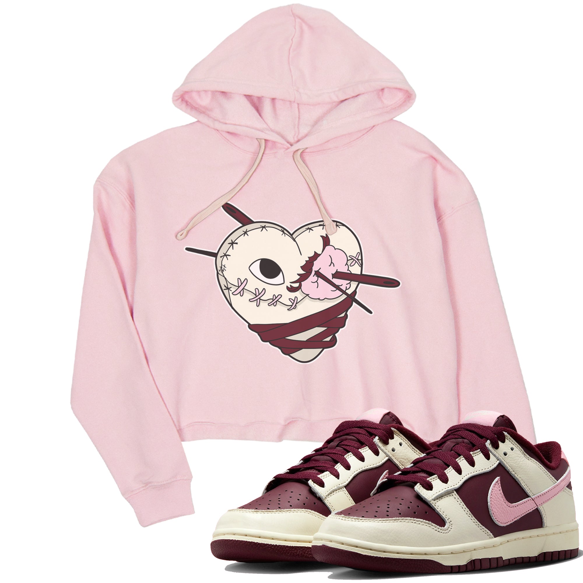 Dunk Valentines Day Sneaker Match Tees Hurt Heart Sneaker Tees Dunk Valentines Day Jordan to match sneaker T-Shirt Women's Shirts