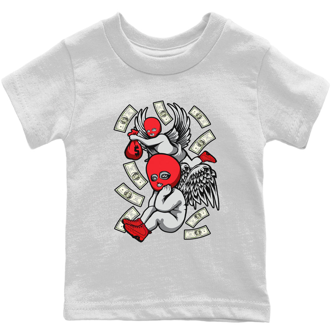 Jordan 9 Chile Red Shirt To Match Jordans Hustle Angels Sneaker Tees Jordan 9 Chile Red Drip Gear Zone Sneaker Matching Clothing Kids Shirts