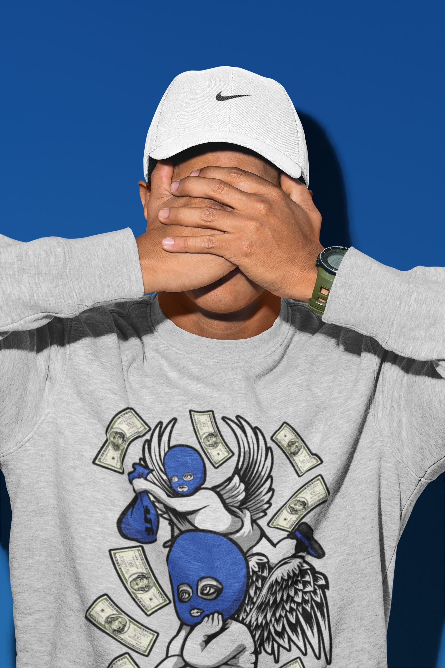 Yeezy 350 Dazzling Blue Shirt To Match Jordans Hustle Angels Sneaker Tees Yeezy 350 Dazzling Blue Drip Gear Zone Sneaker Matching Clothing Unisex Shirts