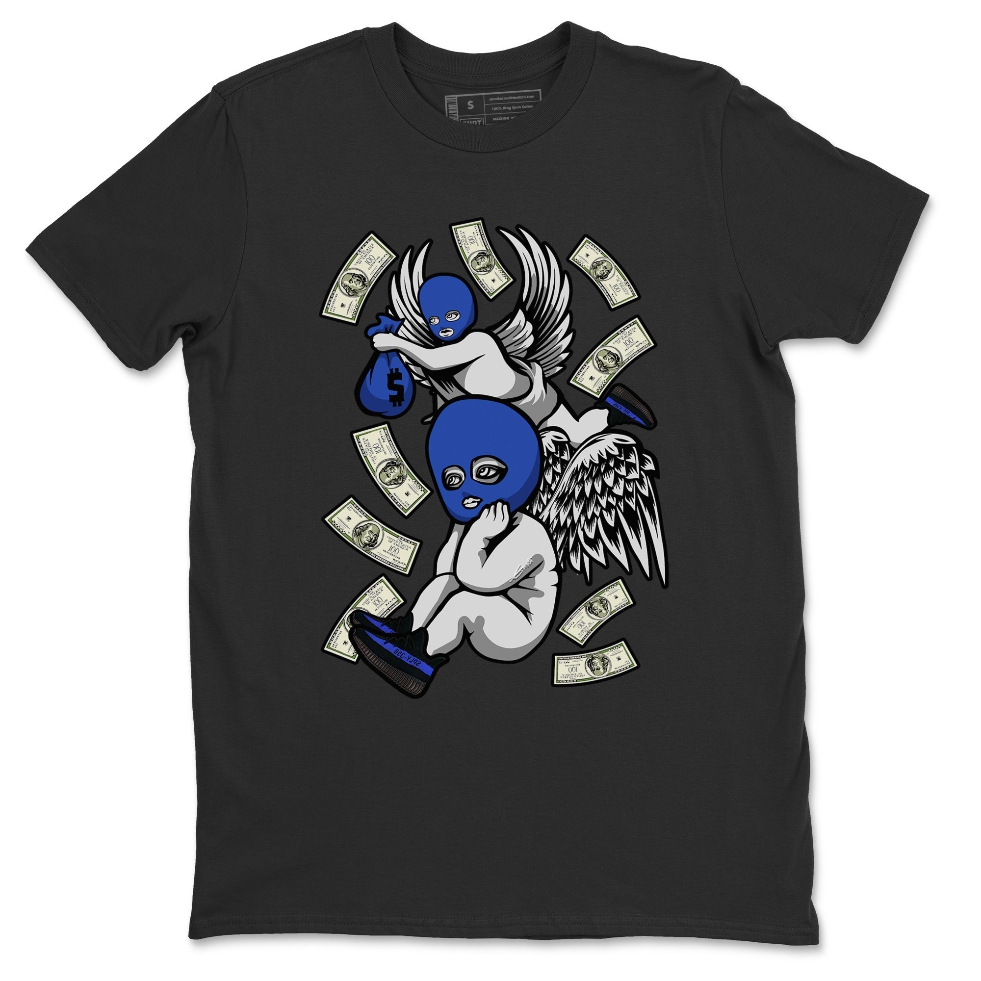 Yeezy 350 Dazzling Blue Shirt To Match Jordans Hustle Angels Sneaker Tees Yeezy 350 Dazzling Blue Drip Gear Zone Sneaker Matching Clothing Unisex Shirts