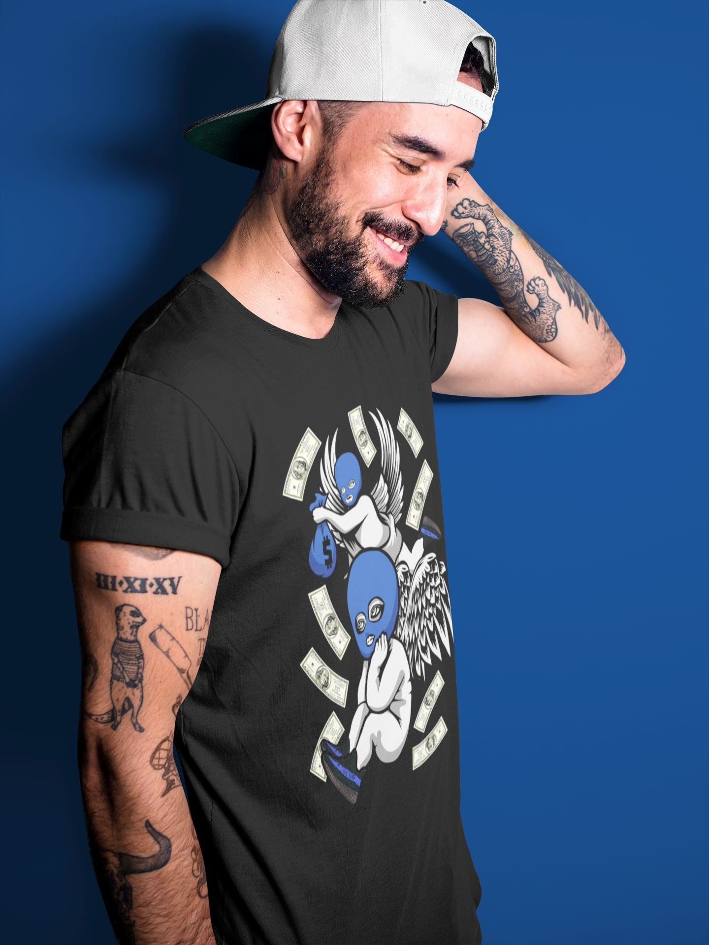 Yeezy 350 Dazzling Blue Shirt To Match Jordans Hustle Angels Sneaker Tees Yeezy 350 Dazzling Blue Drip Gear Zone Sneaker Matching Clothing Unisex Shirts