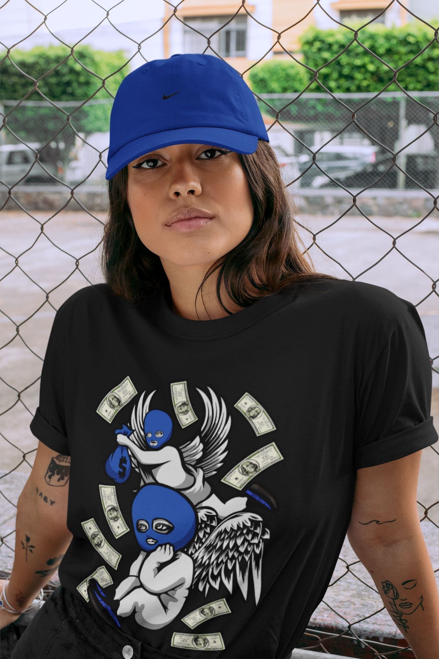 Yeezy 350 Dazzling Blue Shirt To Match Jordans Hustle Angels Sneaker Tees Yeezy 350 Dazzling Blue Drip Gear Zone Sneaker Matching Clothing Unisex Shirts