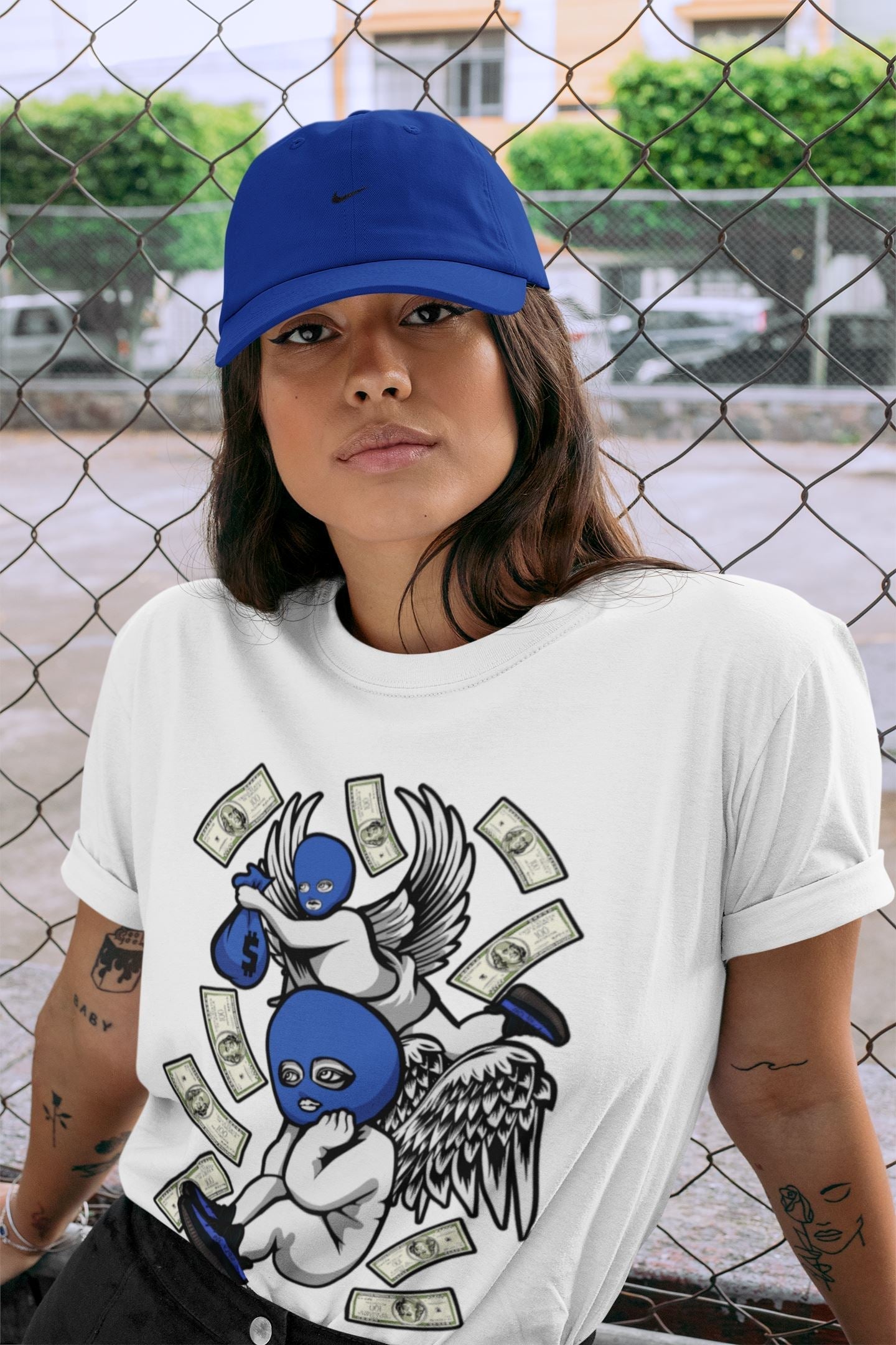 Yeezy 350 Dazzling Blue Shirt To Match Jordans Hustle Angels Sneaker Tees Yeezy 350 Dazzling Blue Drip Gear Zone Sneaker Matching Clothing Unisex Shirts