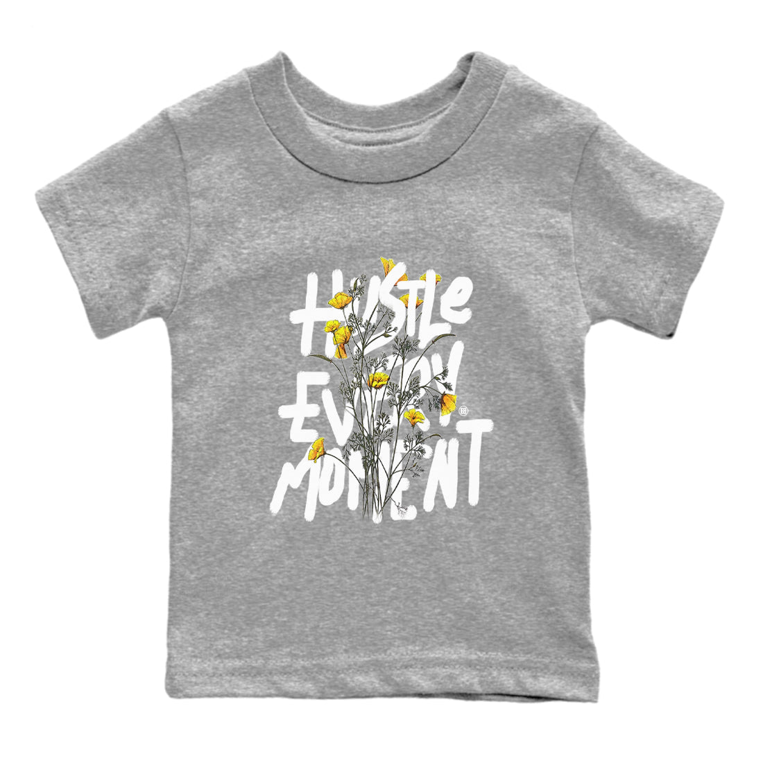 Air Jordan 11 Yellow Python Sneaker Match Tees Hustle Every Moment Streetwear Sneaker Shirt Air Jordan 11 Yellow Python Tees Kids Shirts Heather Grey 2