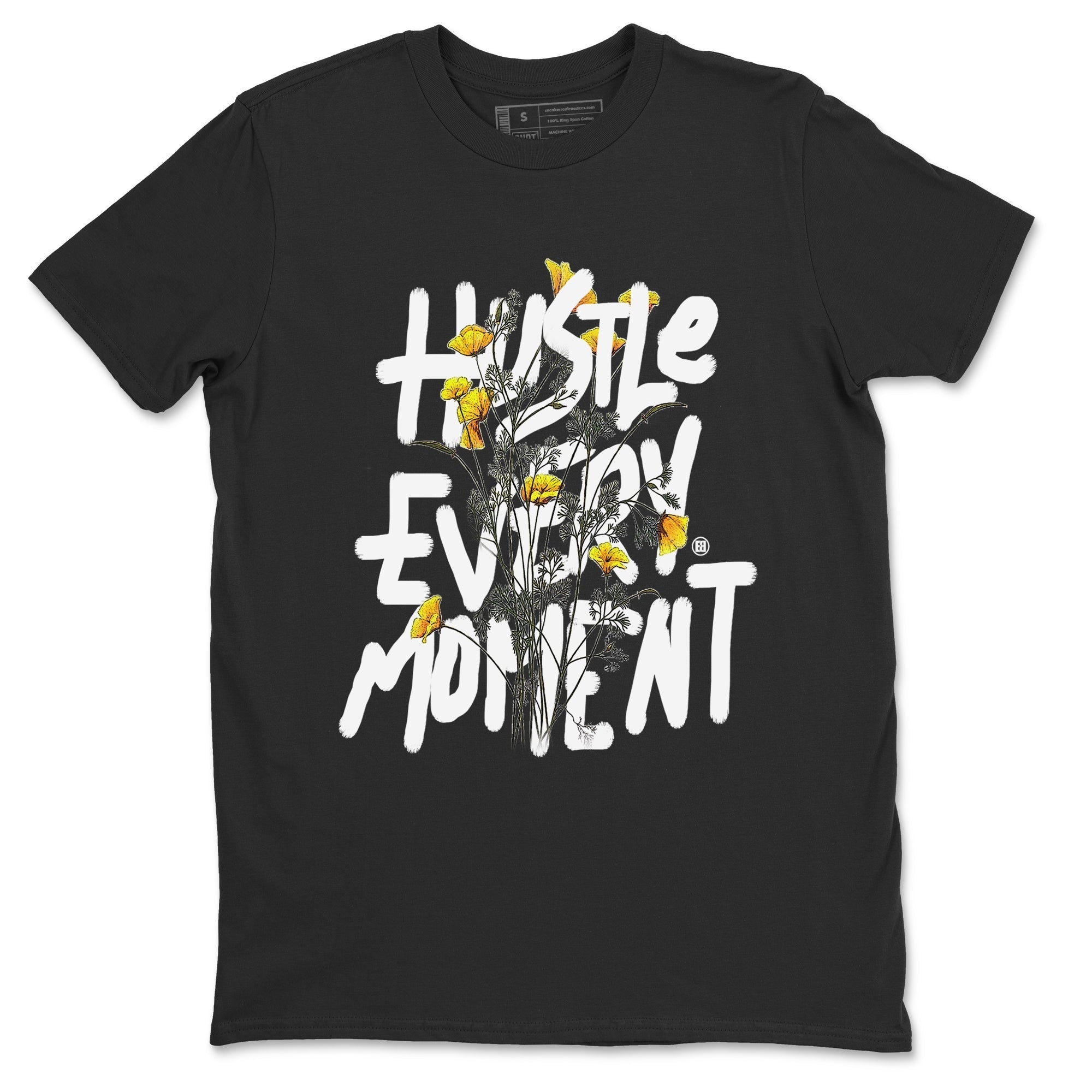 Air Jordan 11 Yellow Python Sneaker Match Tees Hustle Every Moment Streetwear Sneaker Shirt Air Jordan 11 Yellow Python Tees Unisex Shirts Black 2