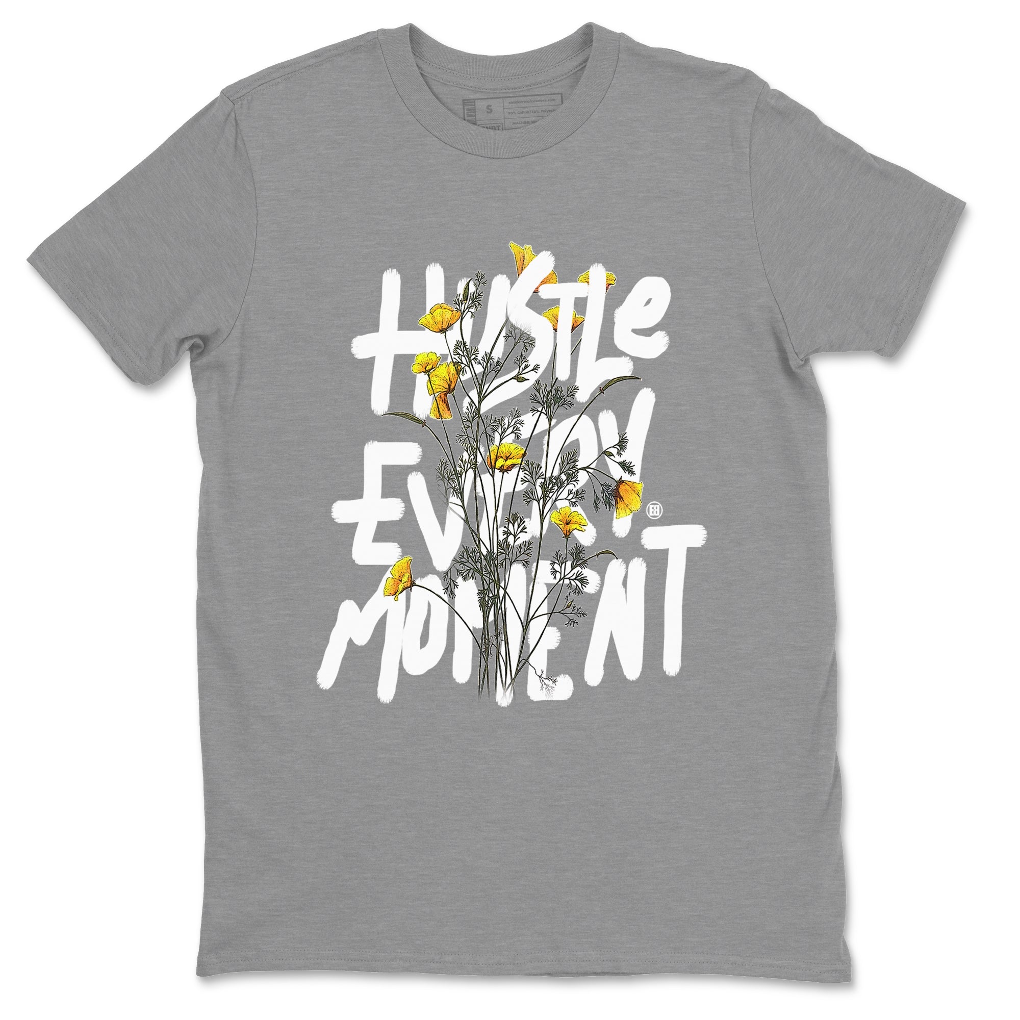 Air Jordan 11 Yellow Python Sneaker Match Tees Hustle Every Moment Streetwear Sneaker Shirt Air Jordan 11 Yellow Python Tees Unisex Shirts Heather Grey 2
