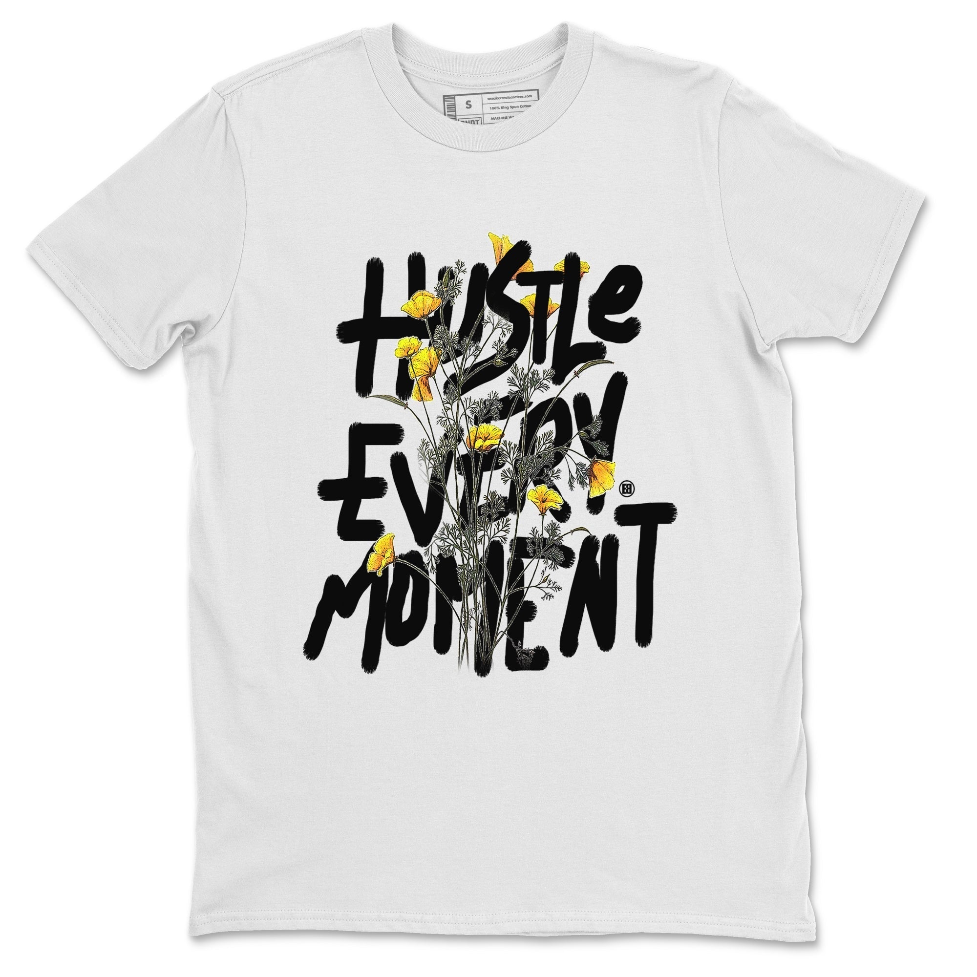 Air Jordan 11 Yellow Python Sneaker Match Tees Hustle Every Moment Streetwear Sneaker Shirt Air Jordan 11 Yellow Python Tees Unisex Shirts White 2