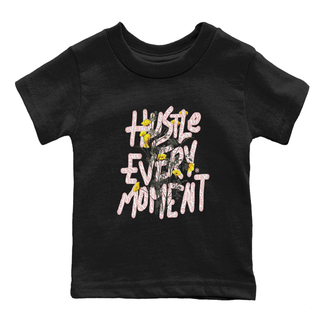 Air Jordan 3 GS Vintage Floral shirt to match jordans Hustle Every Moment sneaker tees 3s Vintage Floral Drip Gear Zone baby toddler Black 2 cotton Shirt