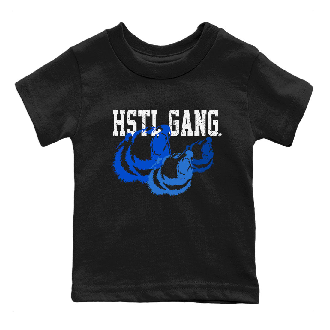 1s Royal Reimagined shirt to match jordans Hustle Gang sneaker tees Air Jordan 1 Royal Reimagined Drip Gear Zone Kids Baby Toddler sneaker shirts Black 2 T-Shirt