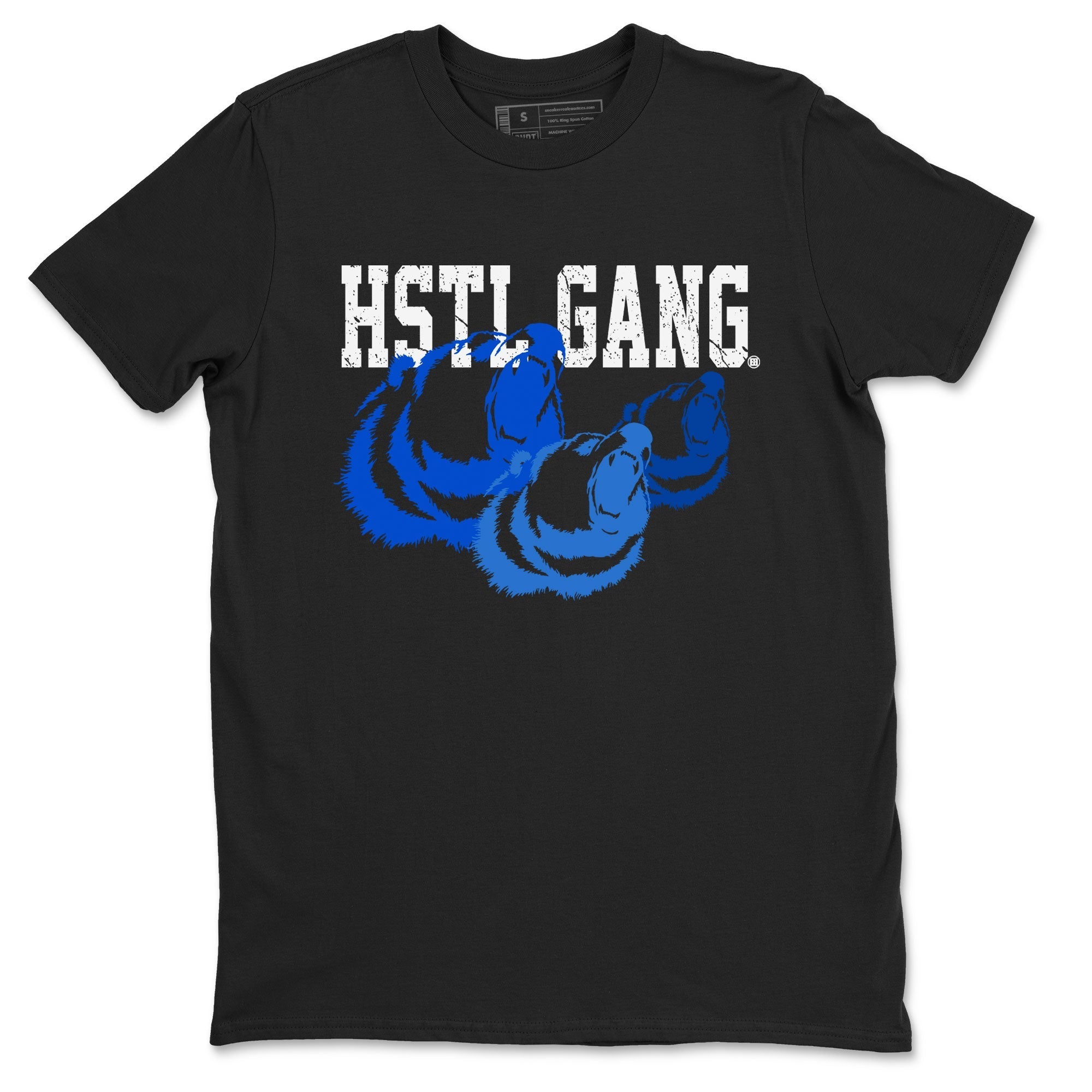 1s Royal Reimagined shirt to match jordans Hustle Gang sneaker tees Air Jordan 1 Royal Reimagined Drip Gear Zone Unisex Sneaker Tees and Sneaker Match T-Shirt Black 2 T-Shirt