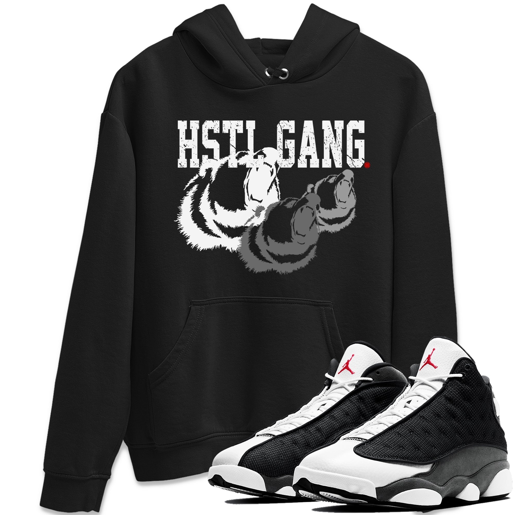 Air Jordan 13 Black Flint Sneaker Tees Drip Gear Zone Hustle Gang Sneaker Tees AJ13 Black Flint Shirt Unisex Shirts Black 1