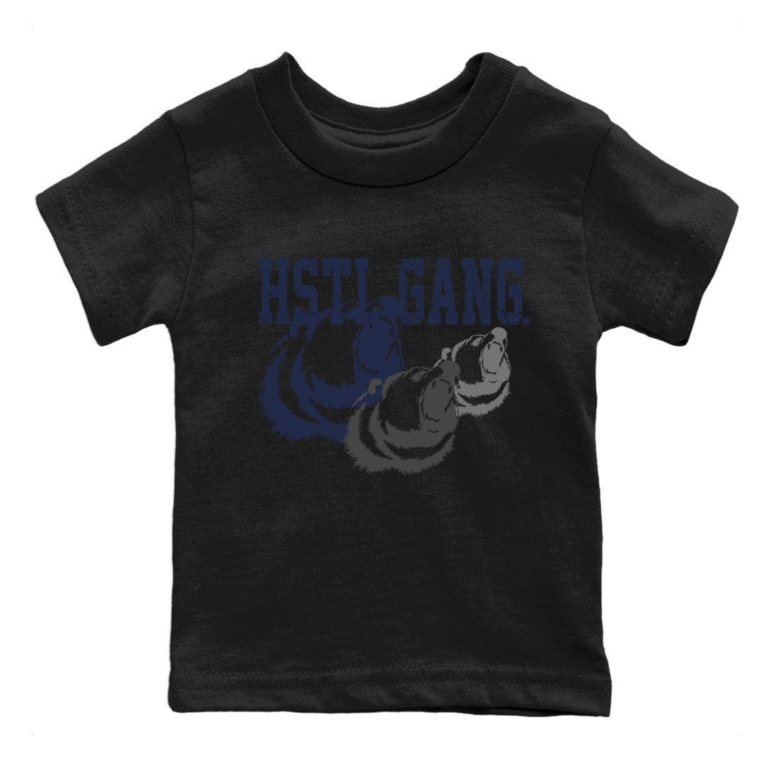Georgetown 5s shirt to match jordans Hustle Gang Streetwear Sneaker Shirt Air Jordan 5 Retro Georgetown Drip Gear Zone Sneaker Matching Clothing Baby Toddler Black 2 T-Shirt