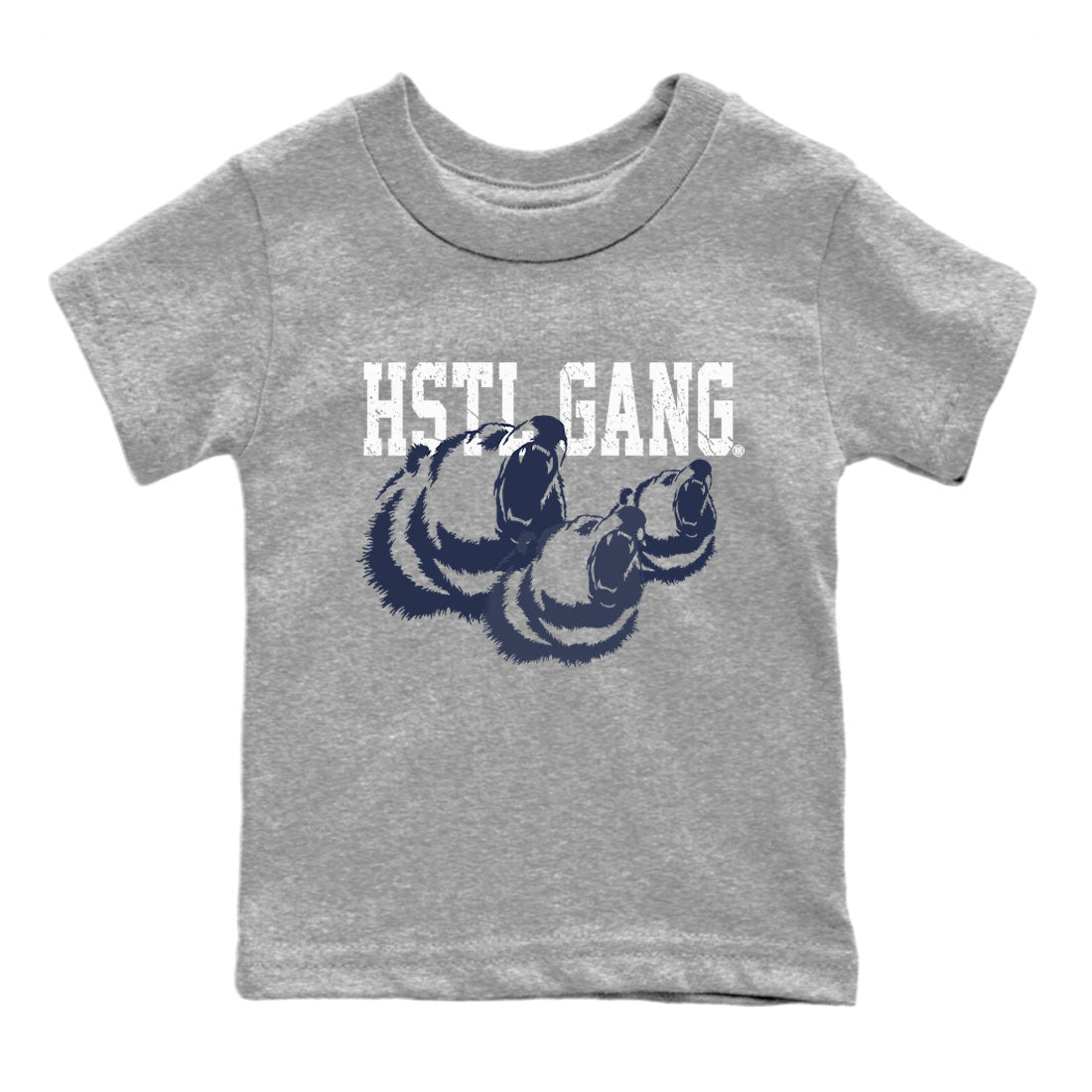 Georgetown 5s shirt to match jordans Hustle Gang Streetwear Sneaker Shirt Air Jordan 5 Retro Georgetown Drip Gear Zone Sneaker Matching Clothing Baby Toddler Heather Grey 2 T-Shirt